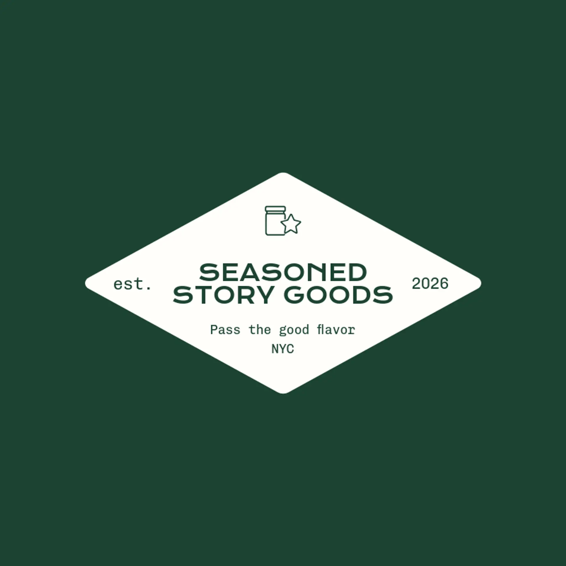 Seasoned Story Goods logo for spice