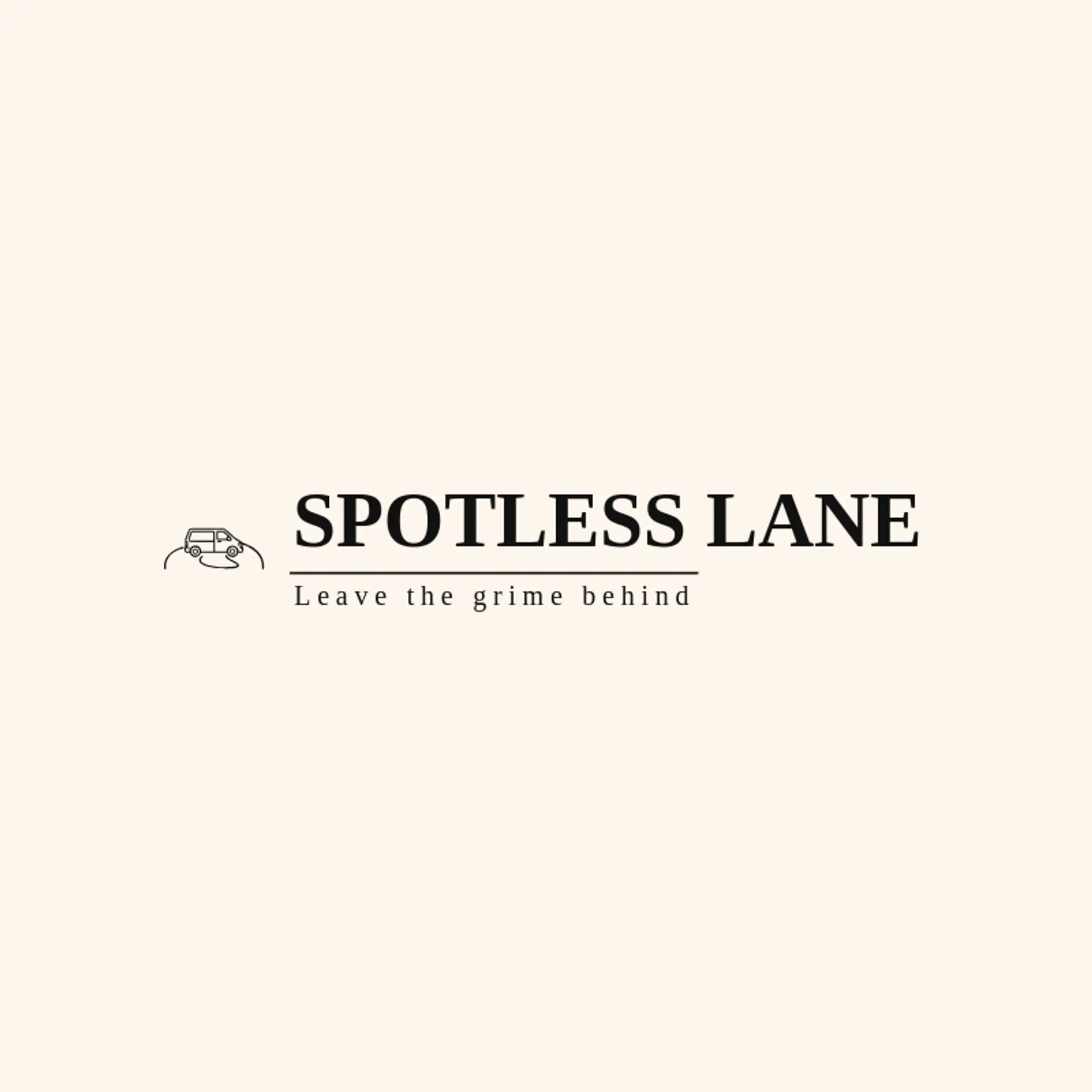 Spotless Lane logo for mobile detailing
