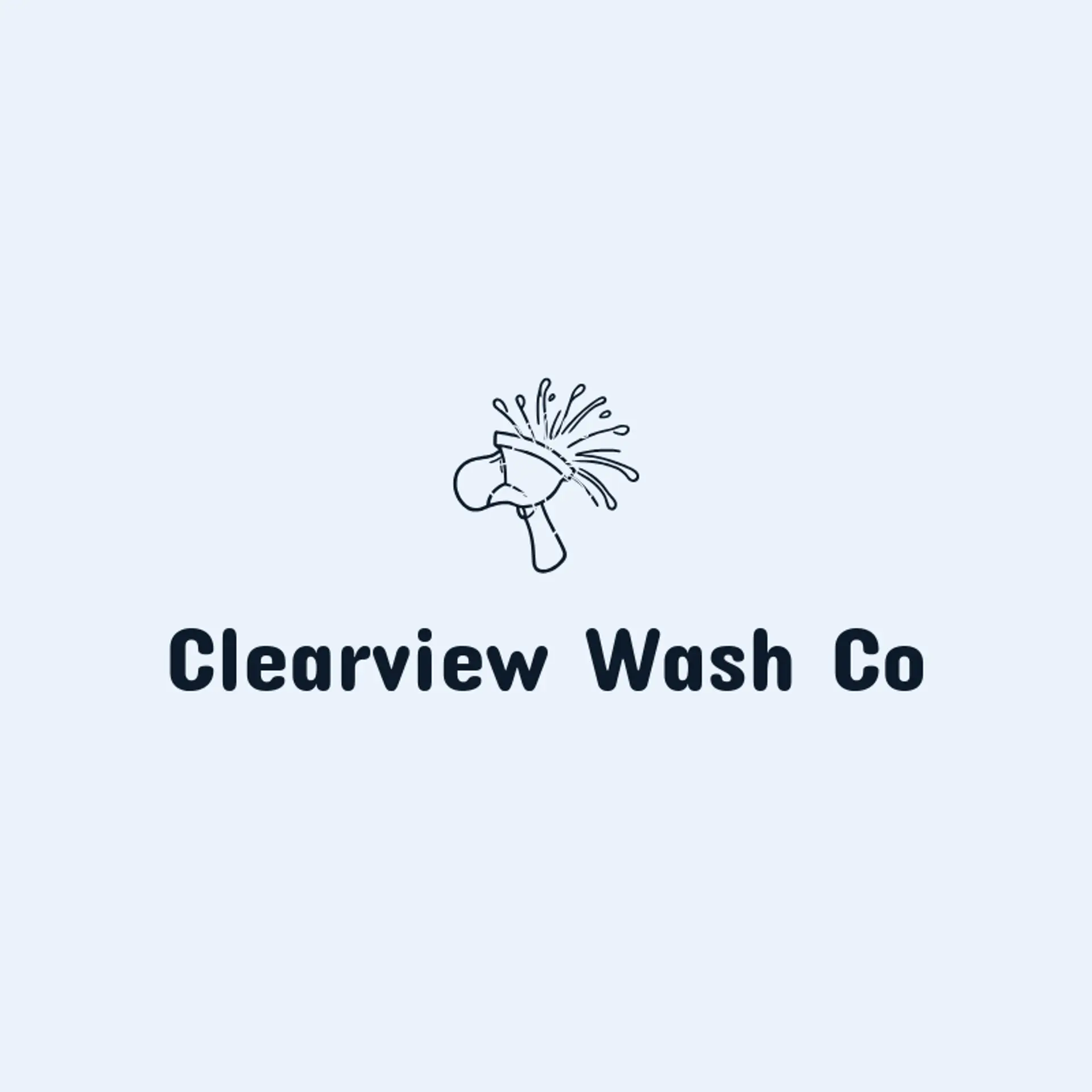 Clearview Wash Co logo for pressure wash
