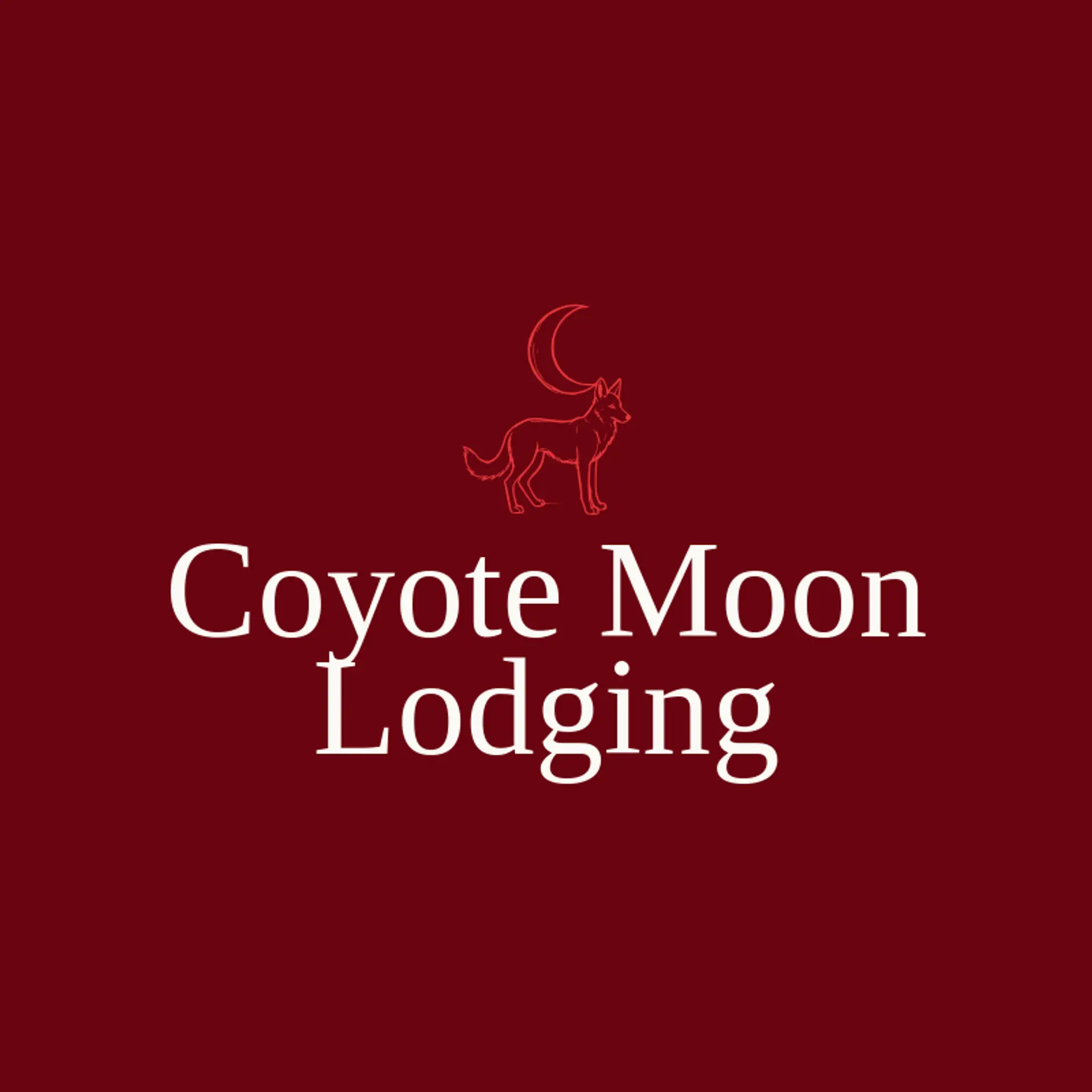 Coyote Moon Lodging logo for Desert