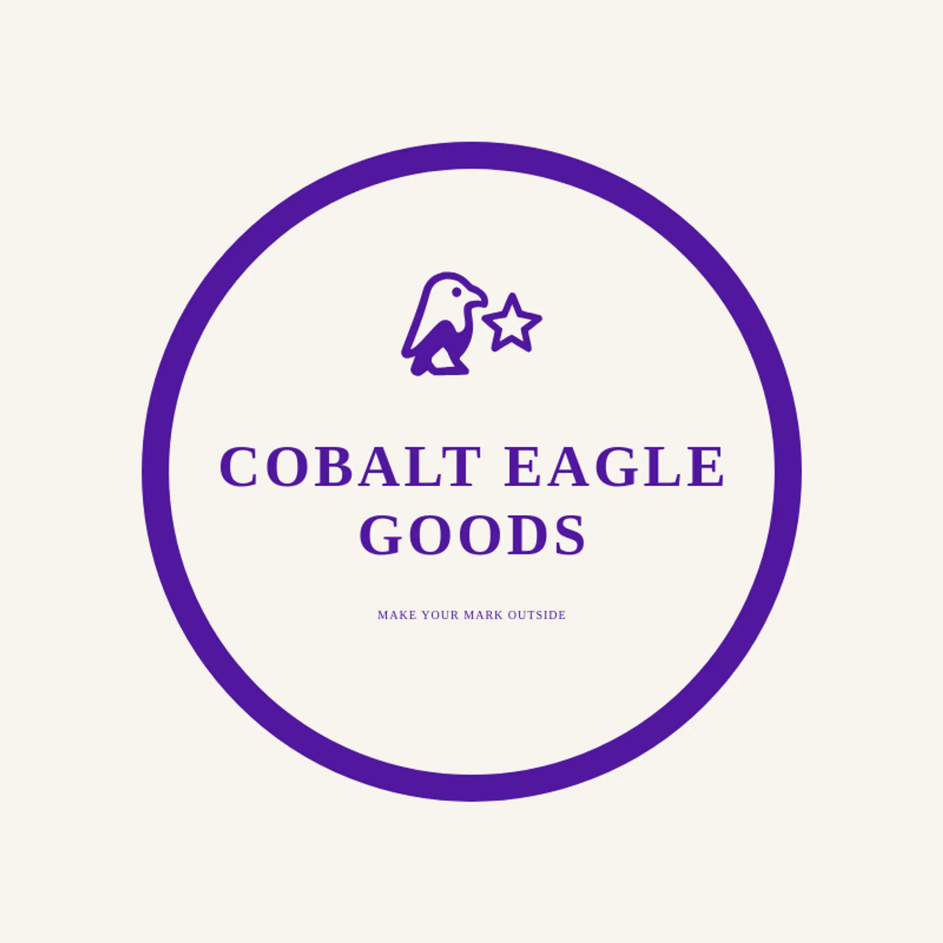 Cobalt Eagle Goods logo for american eagle