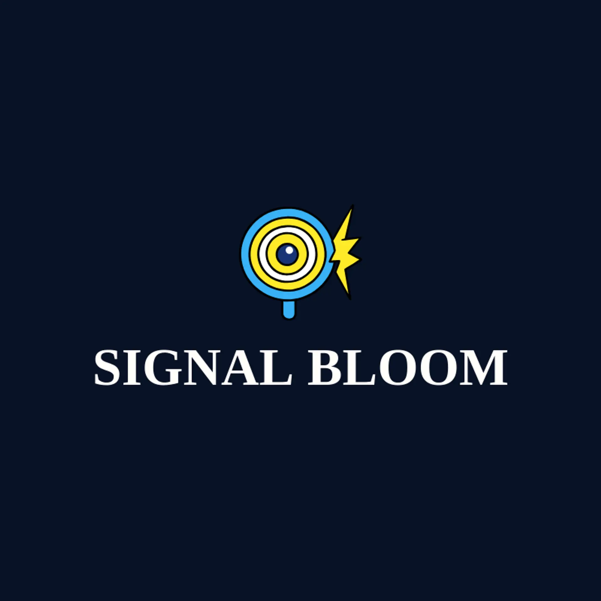 Signal Bloom logo for static
