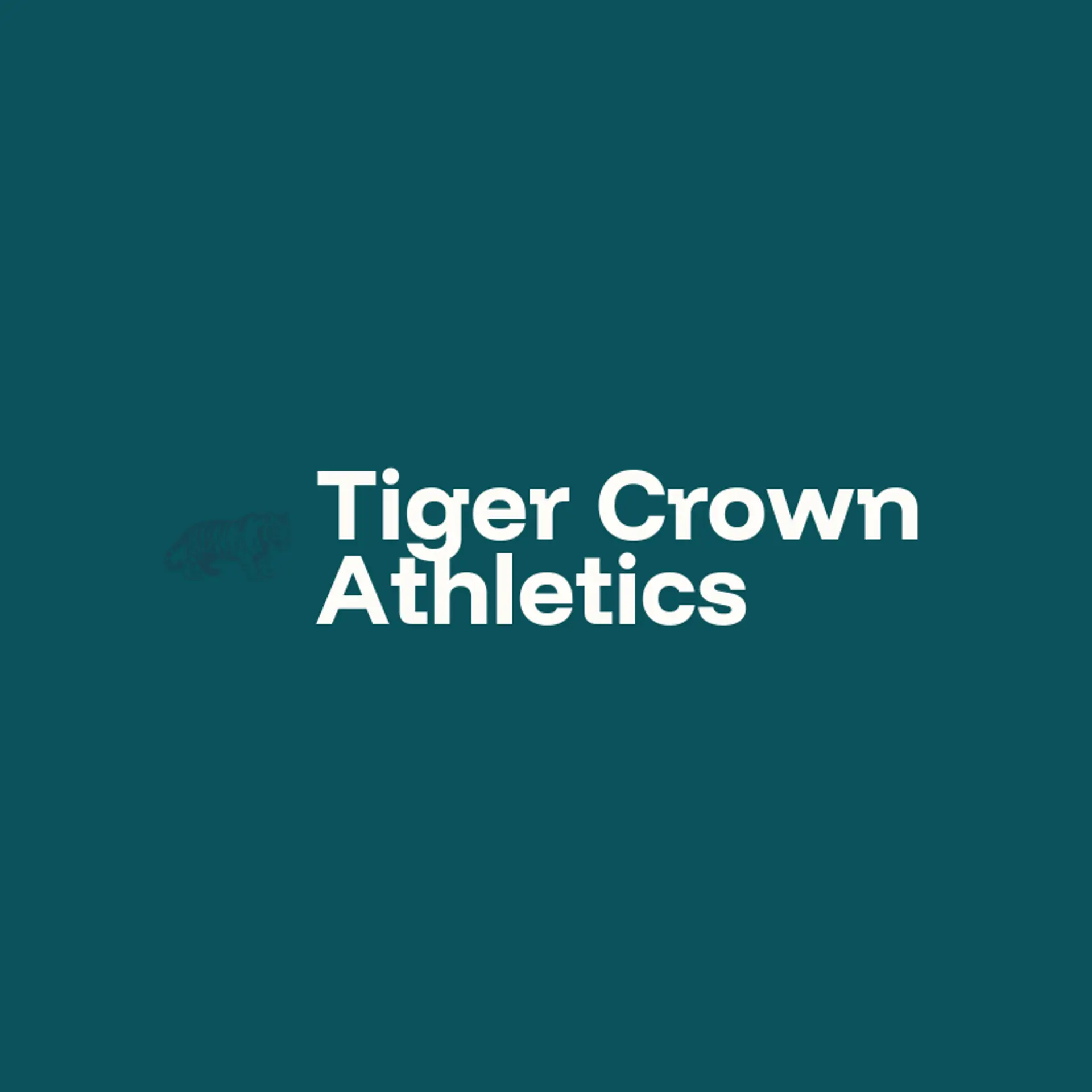 Tiger Crown Athletics logo for tiger