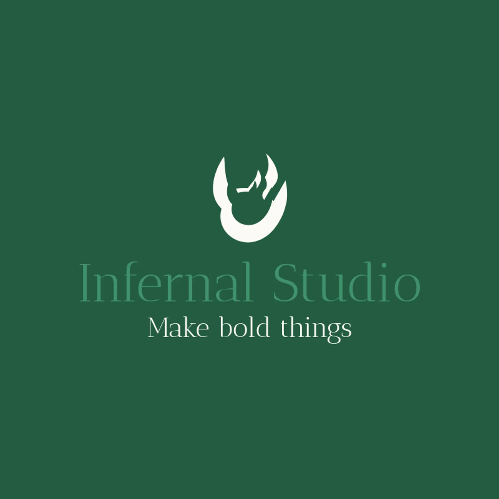 Infernal Studio logo for devil