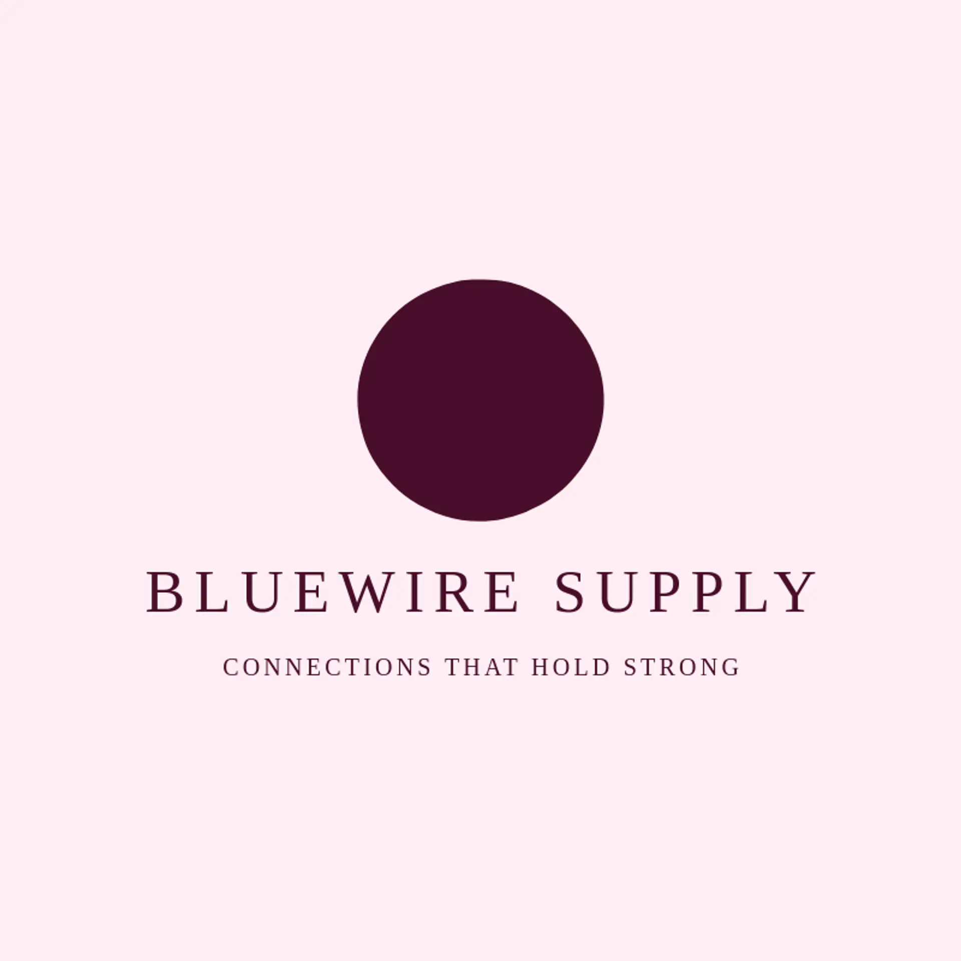 Bluewire Supply logo for plug