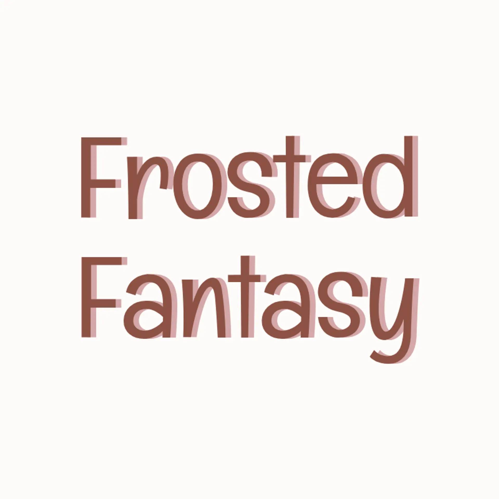 Frosted Fantasy logo for cake