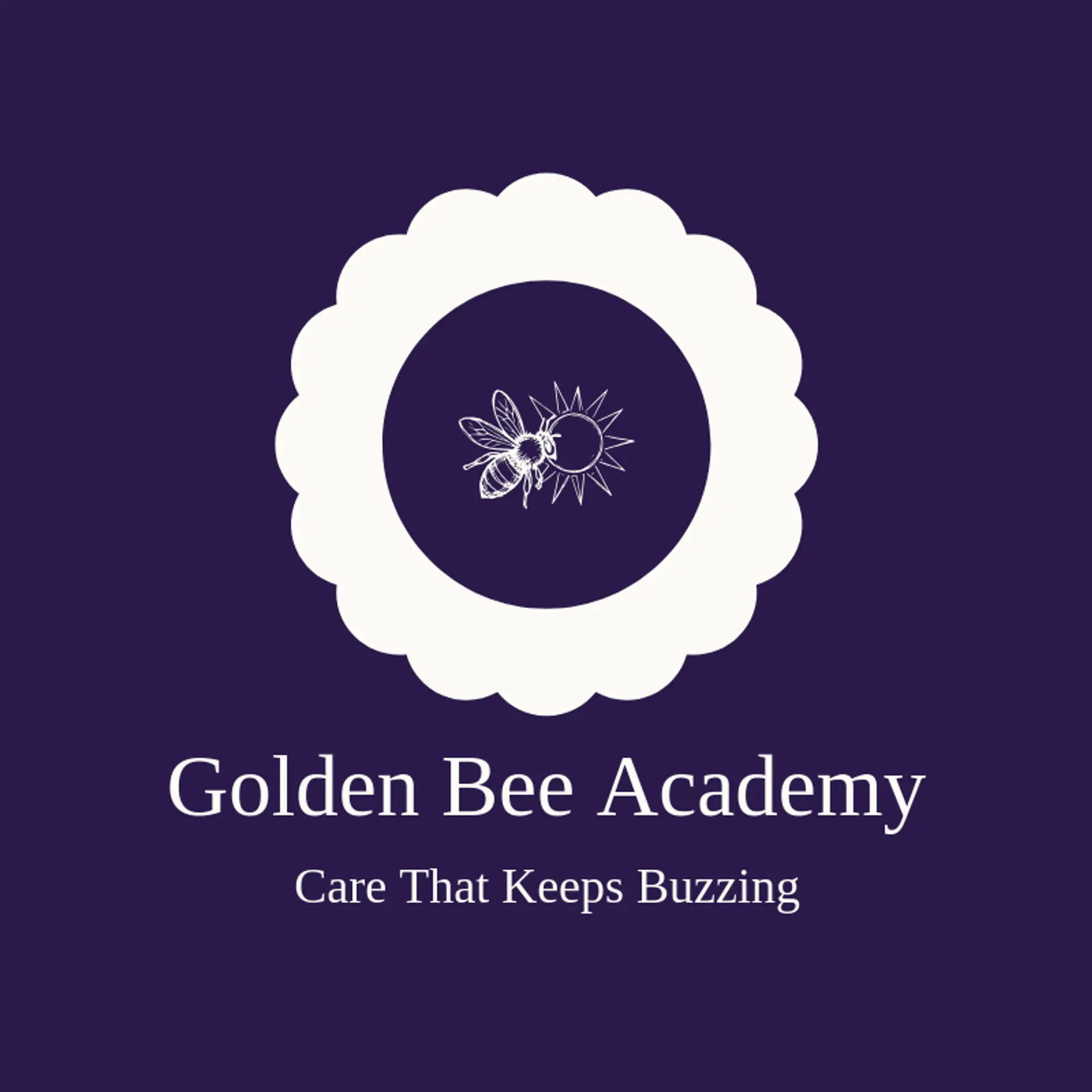 Golden Bee Academy logo for childcare
