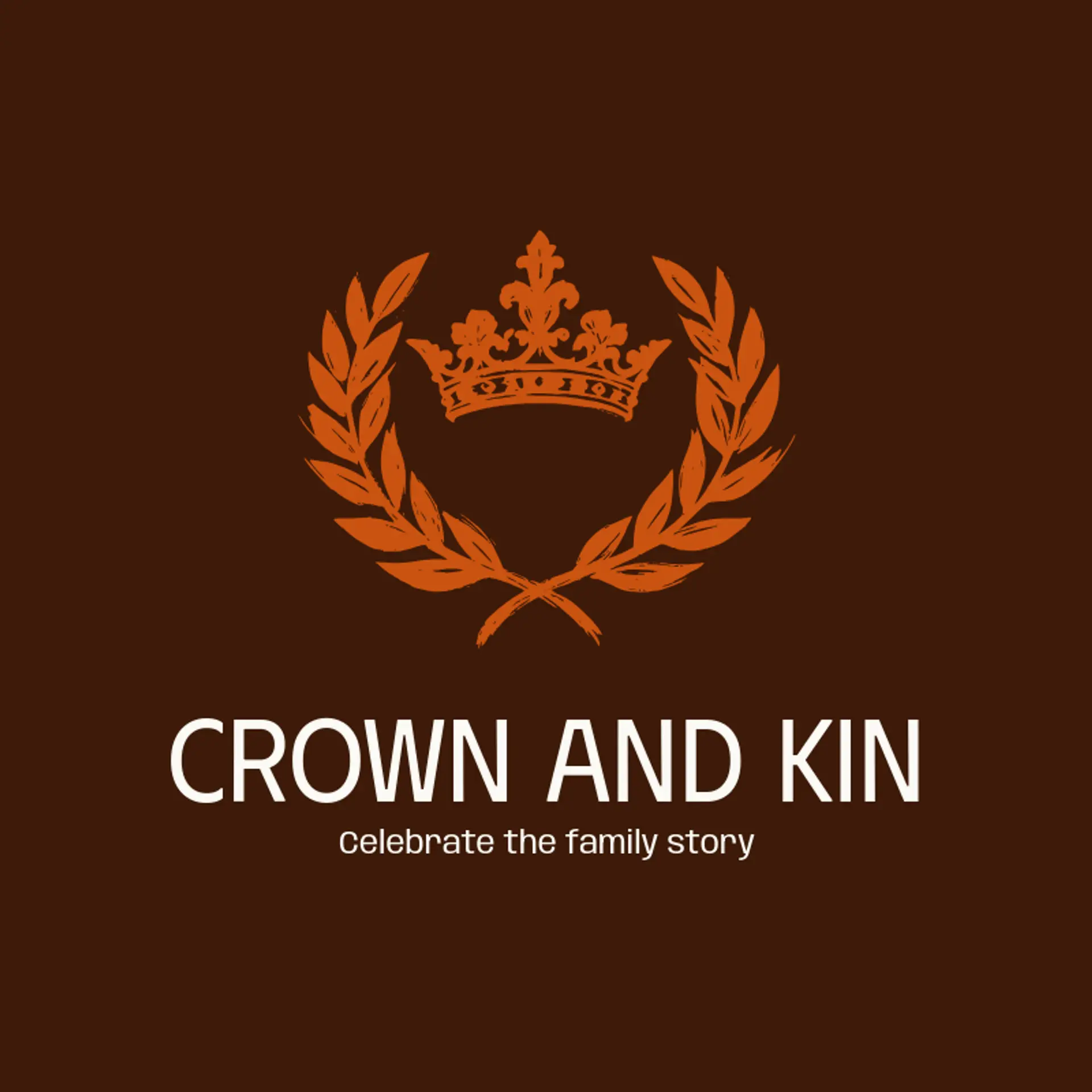 Crown And Kin logo for family crest