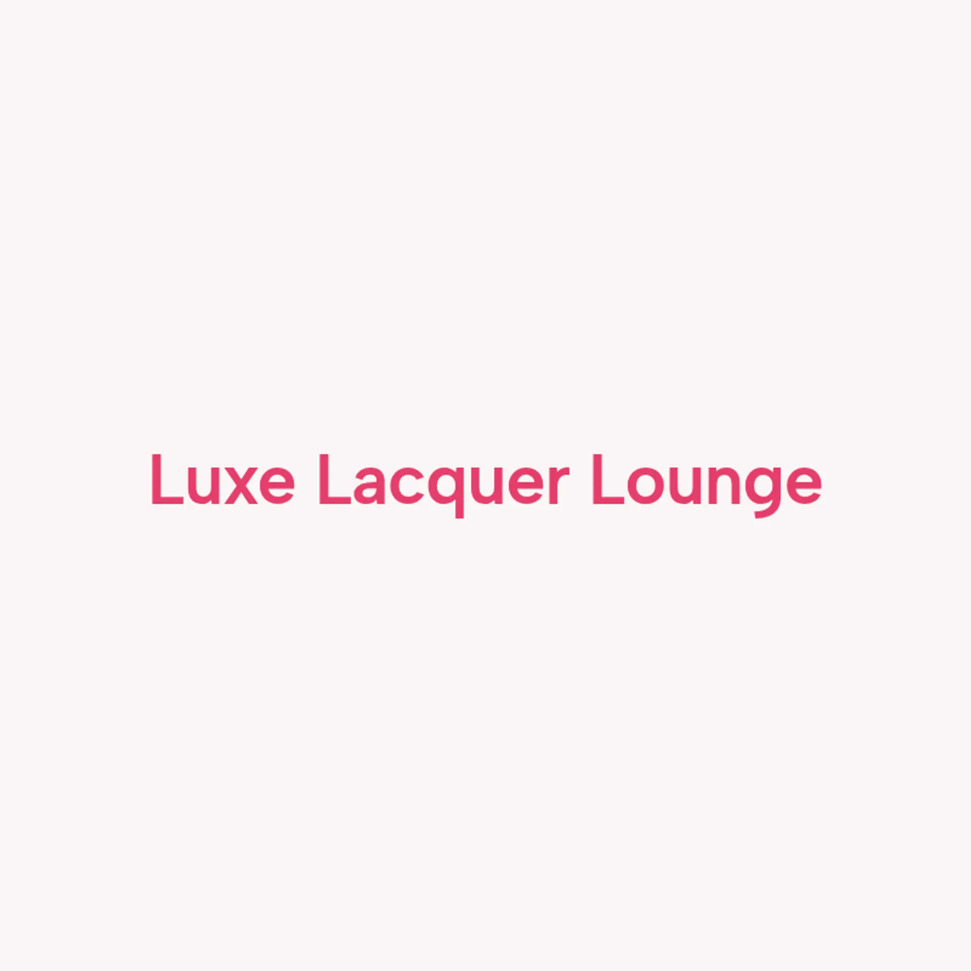 Luxe Lacquer Lounge logo for nail tech