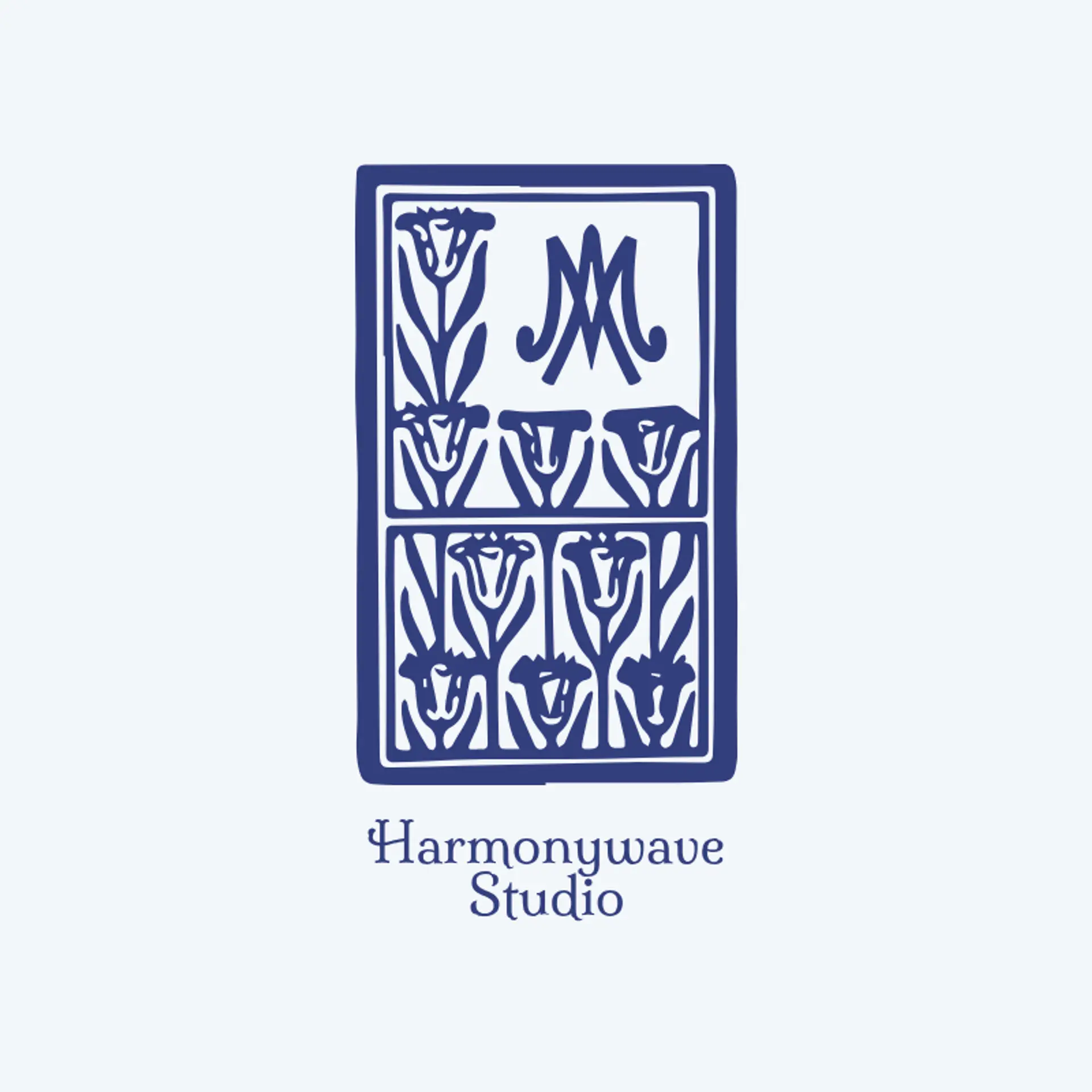 HarmonyWave Studio logo for music