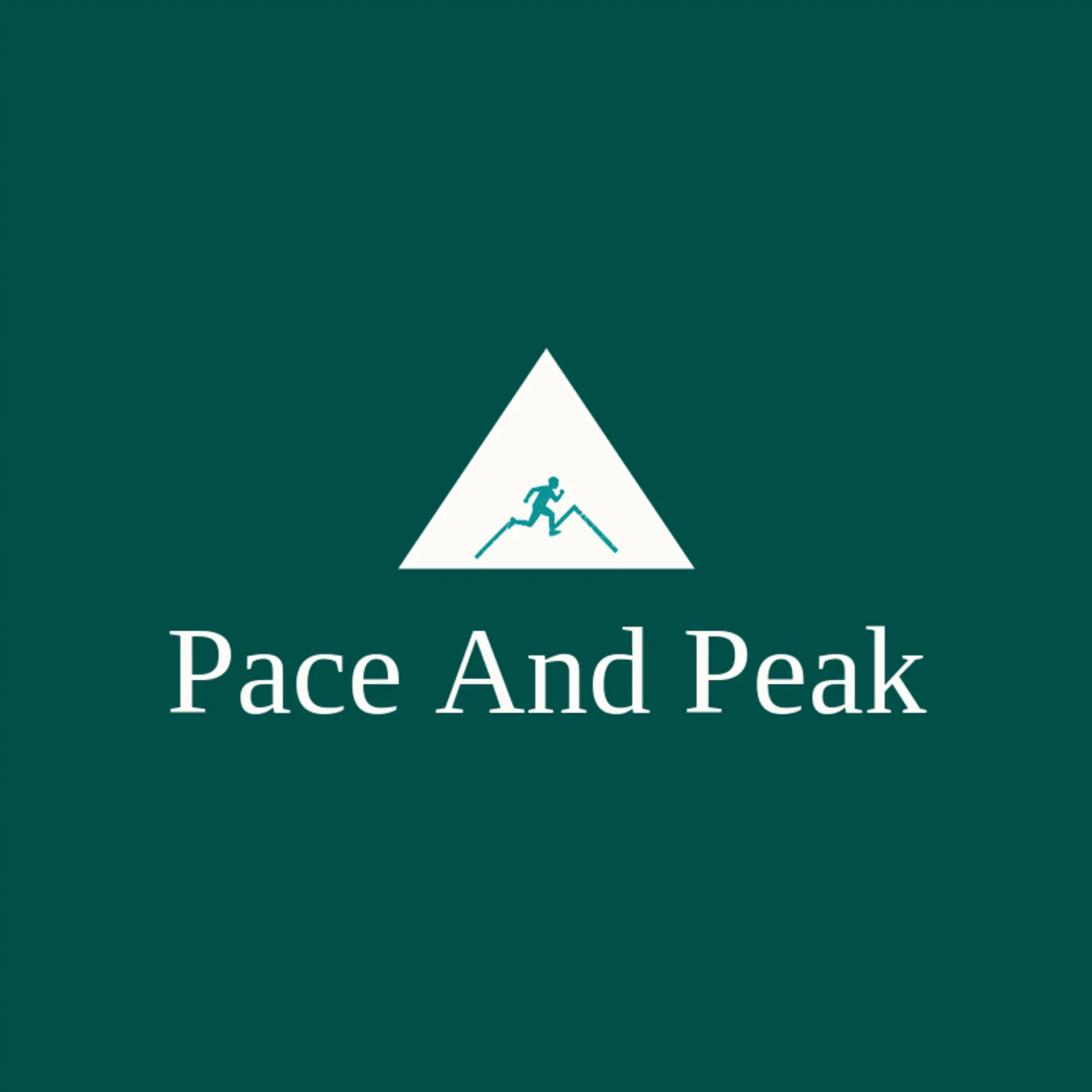 Pace and Peak logo for runner