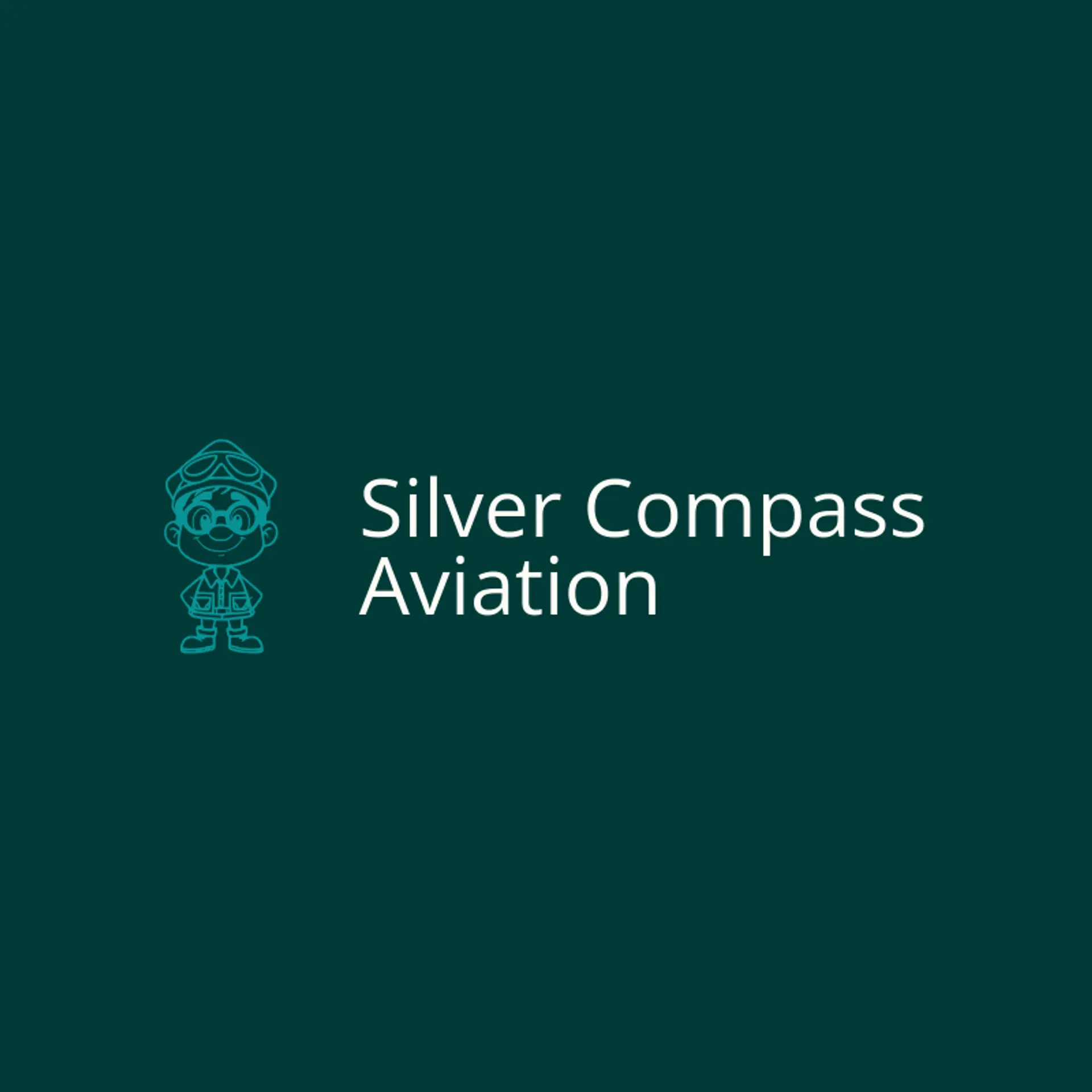 Silver Compass Aviation logo for pilot