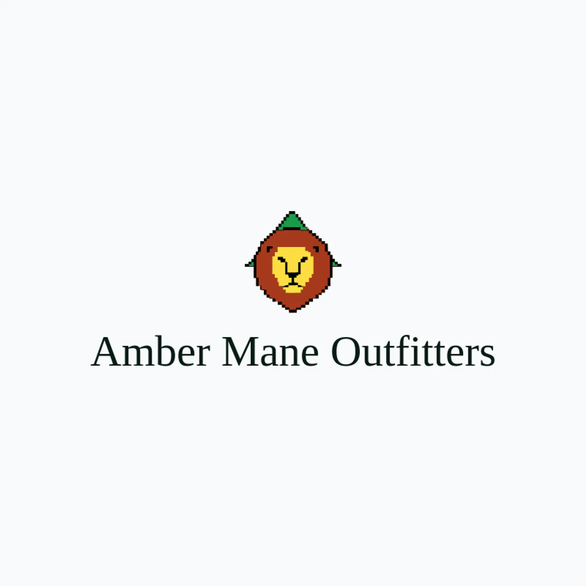 Amber Mane Outfitters logo for lion head
