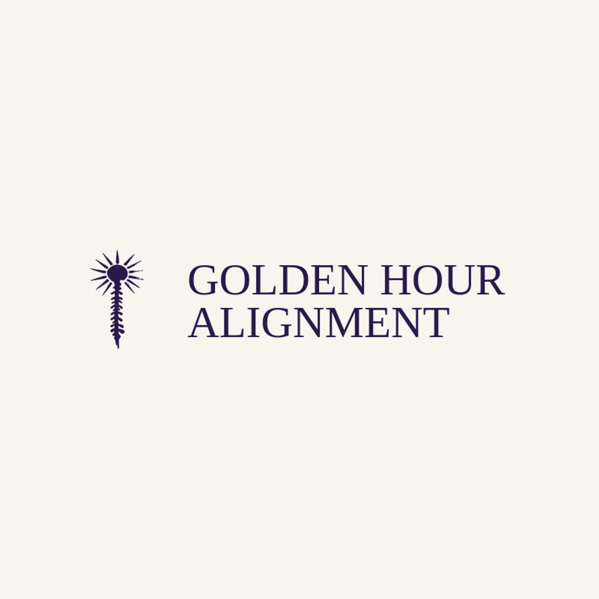 Golden Hour Alignment logo for chiropractic