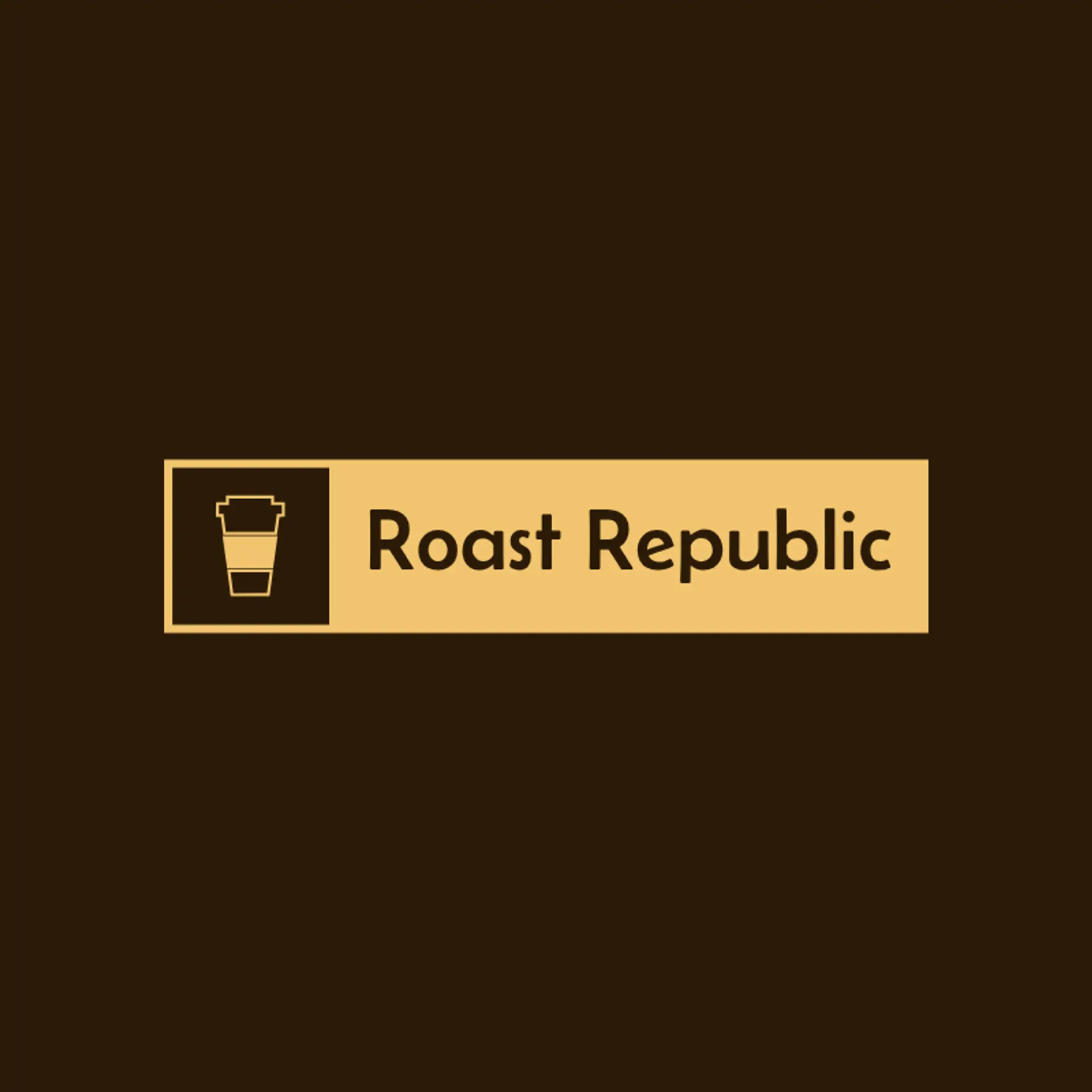 Roast Republic logo for cafe