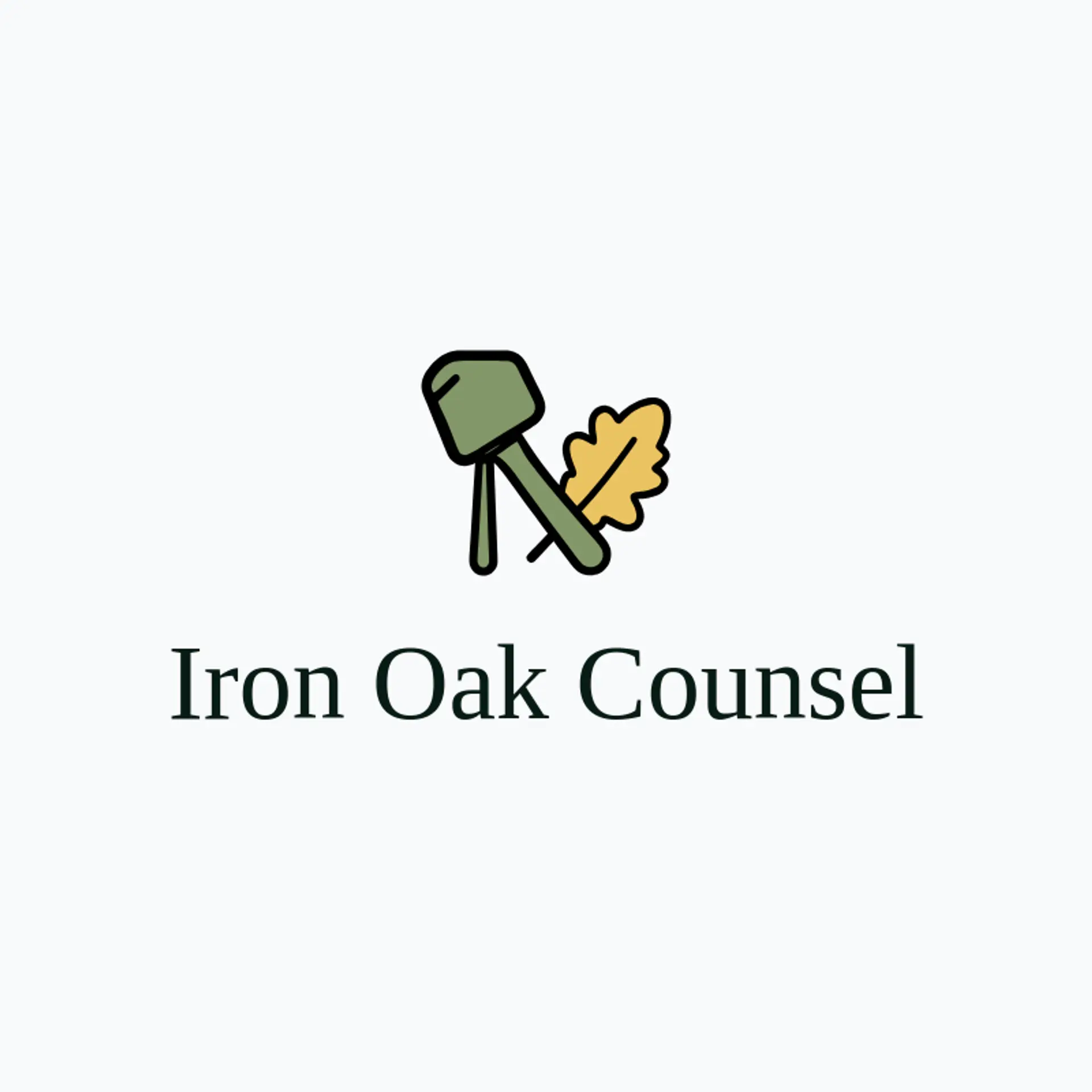 Iron Oak Counsel logo for legal