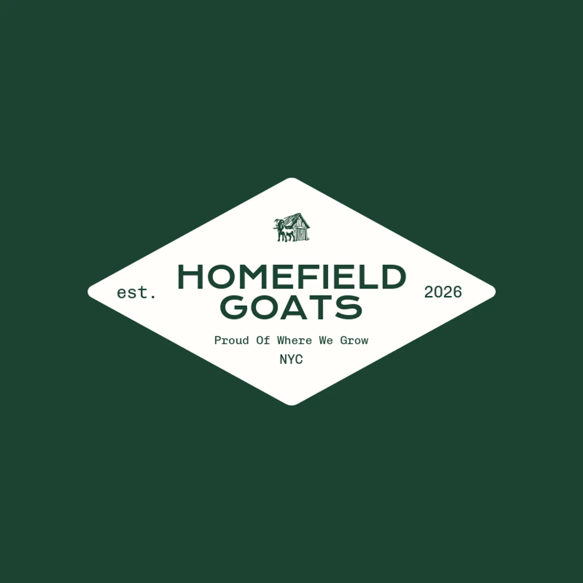 Homefield Goats logo for goat