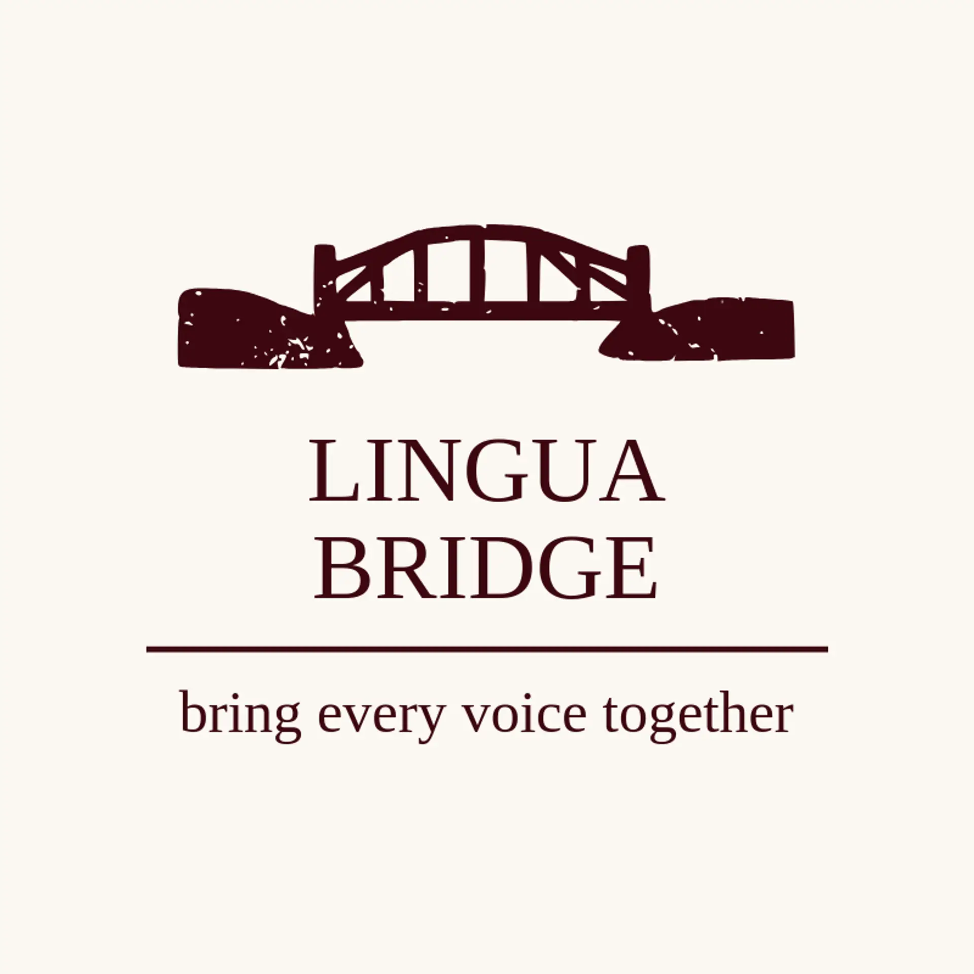 Lingua Bridge logo for language