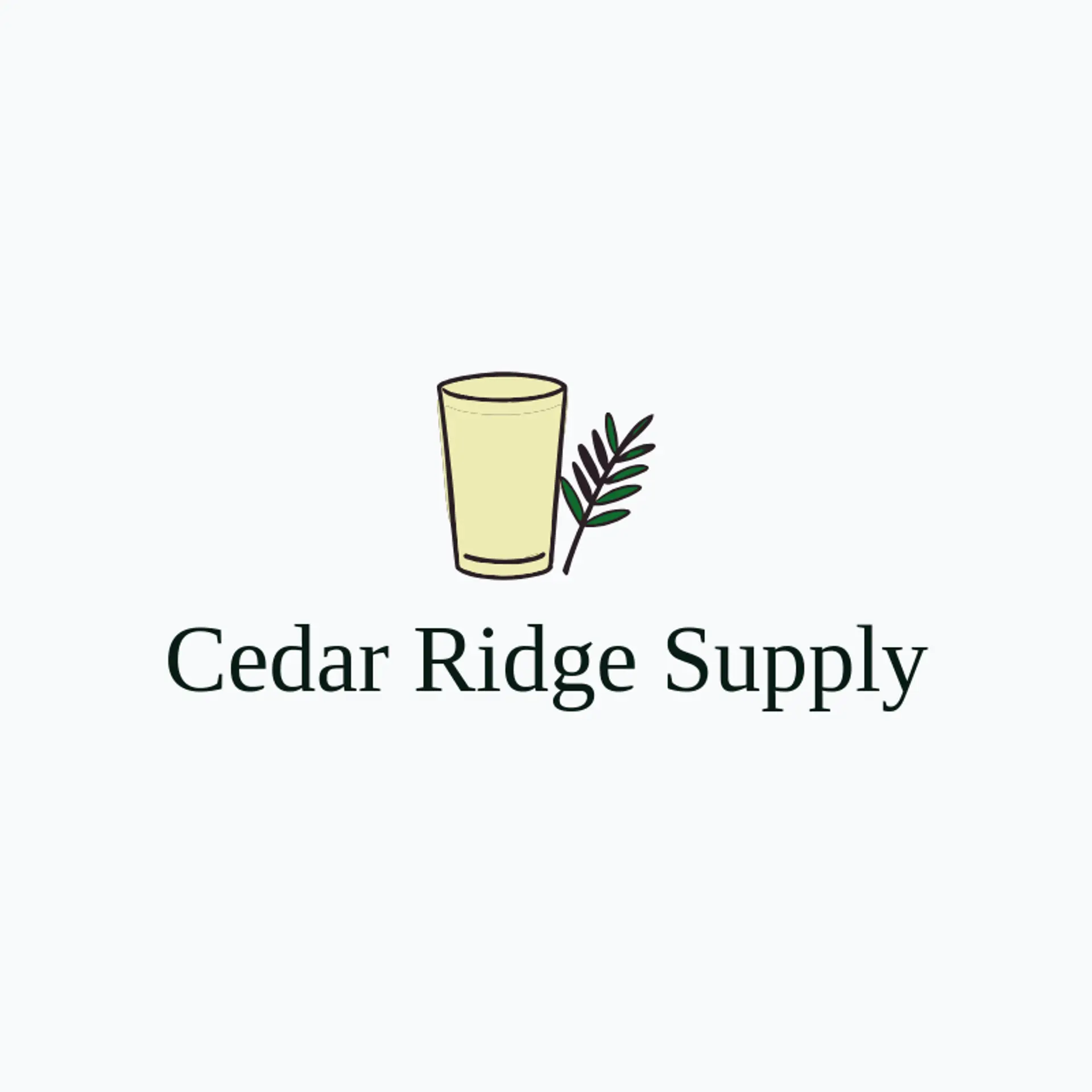 Cedar Ridge Supply logo for tumbler