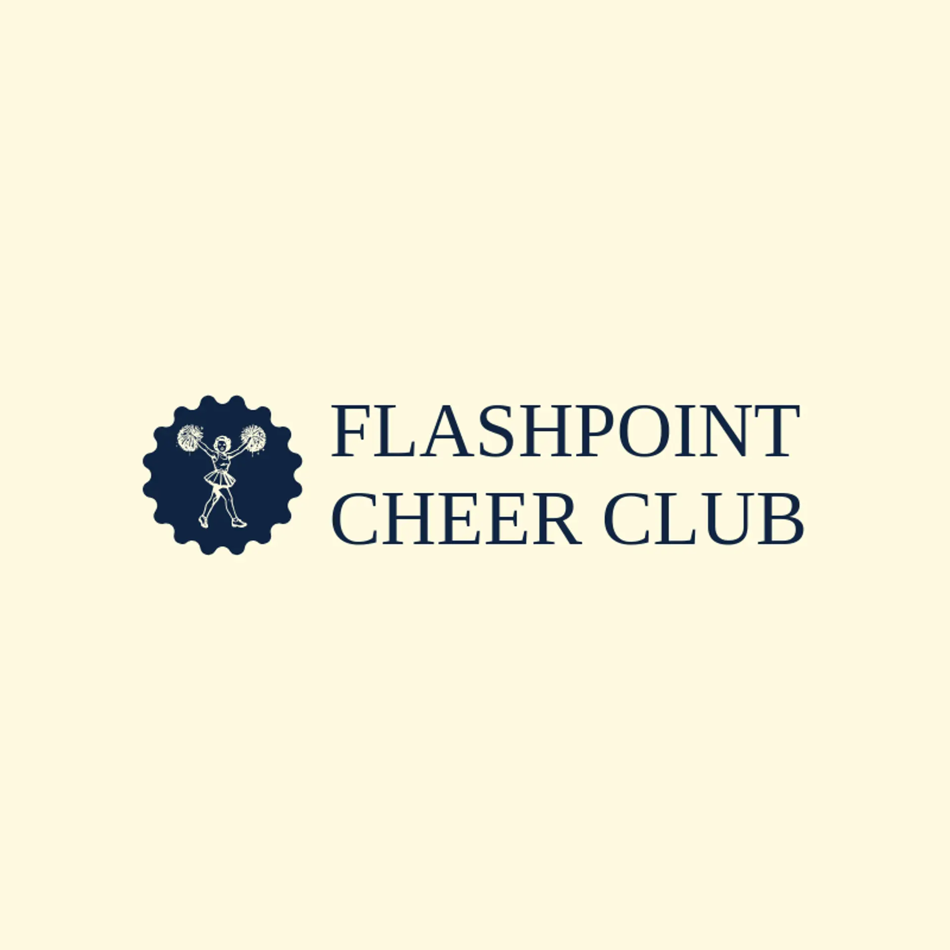 Flashpoint Cheer Club logo for cheerleader