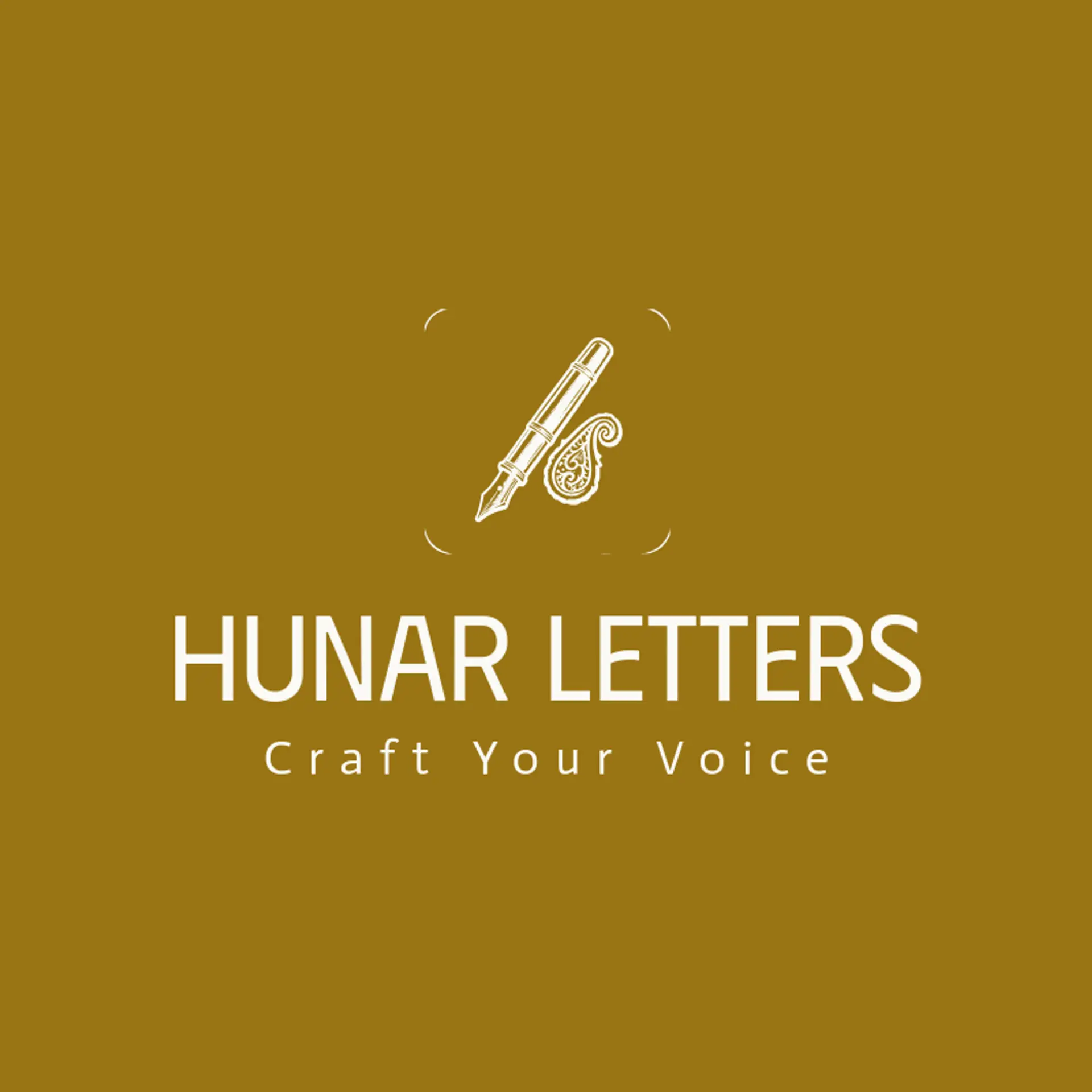 Hunar Letters logo for urdu