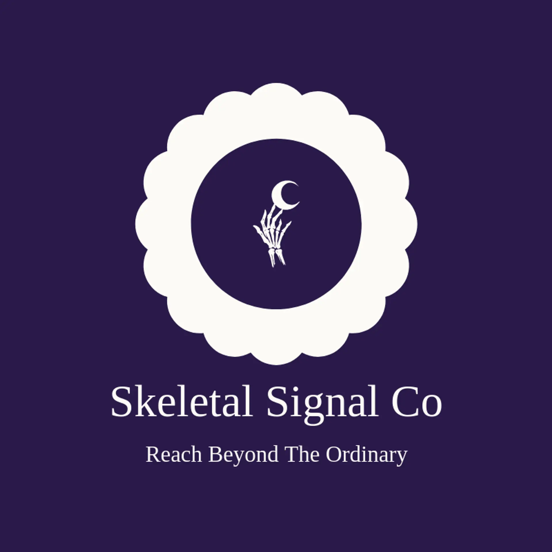 Skeletal Signal Co logo for grim reaper