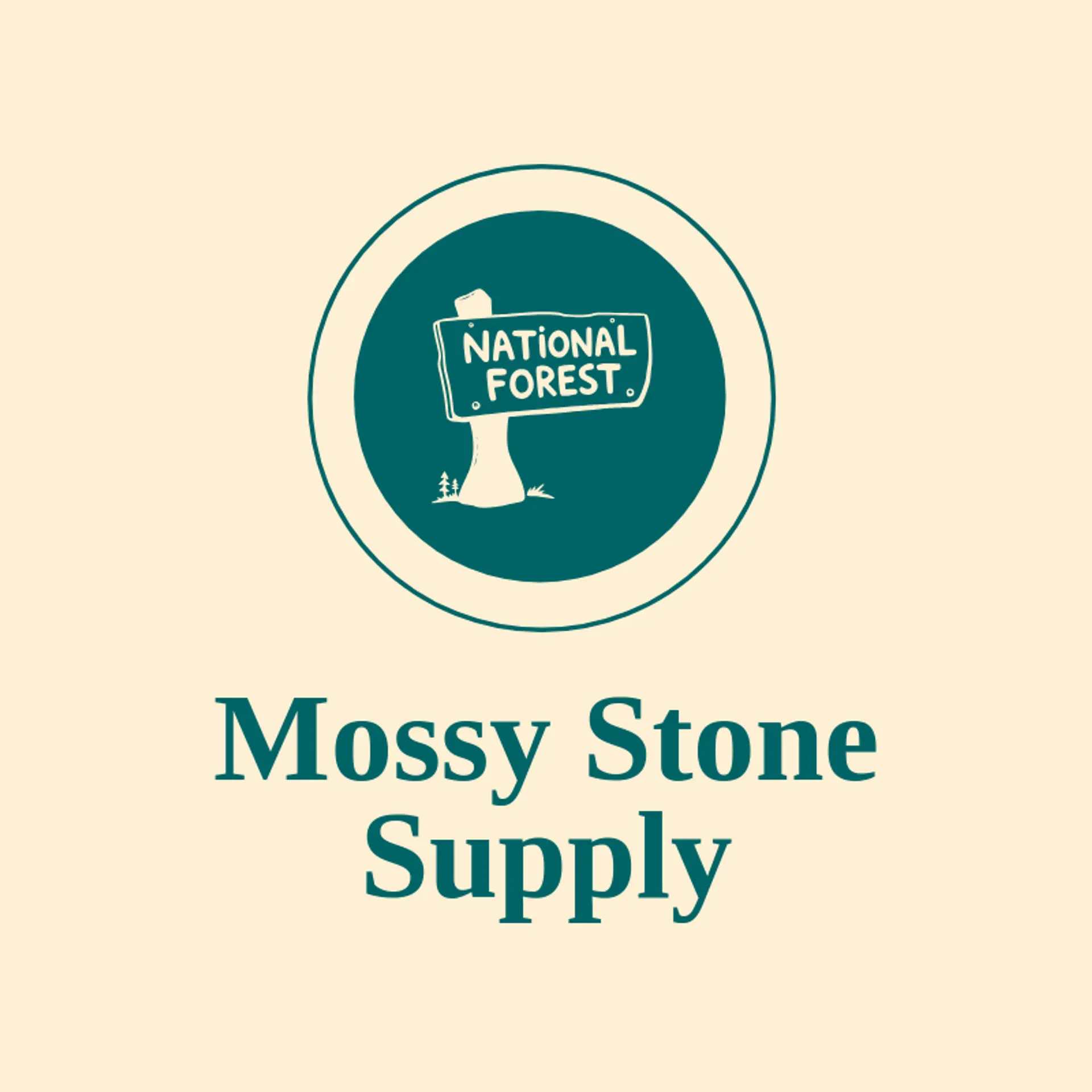Mossy Stone Supply logo for national park