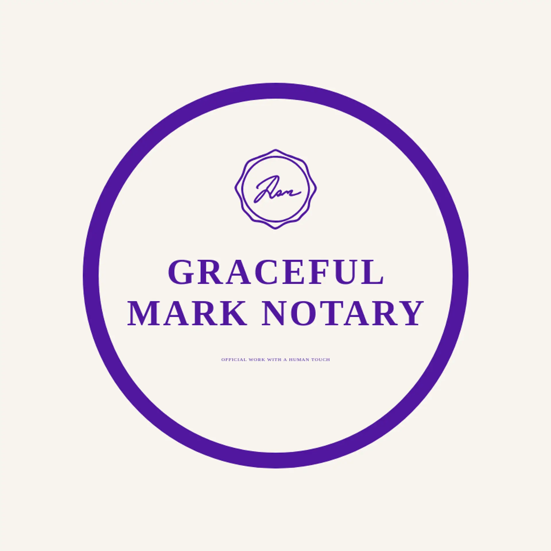 Graceful Mark Notary logo for notary public