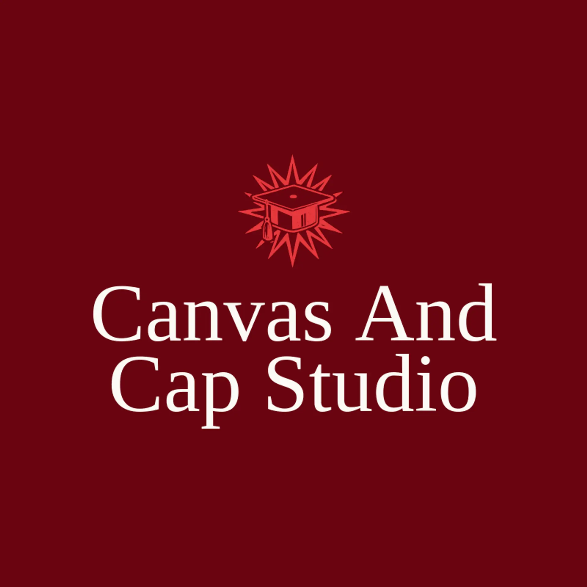 Canvas And Cap Studio logo for graduation
