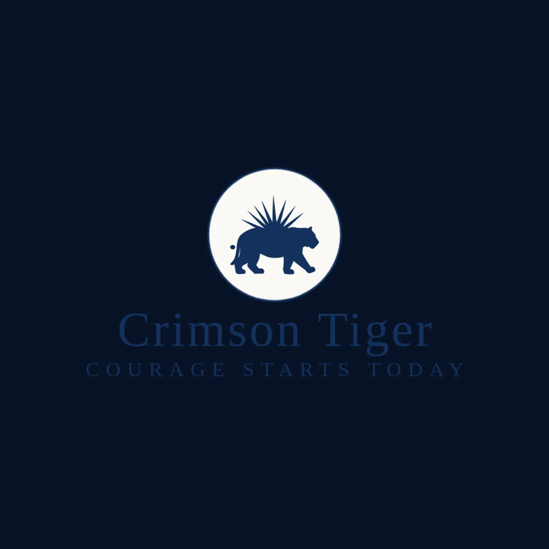 Crimson Tiger logo for karate