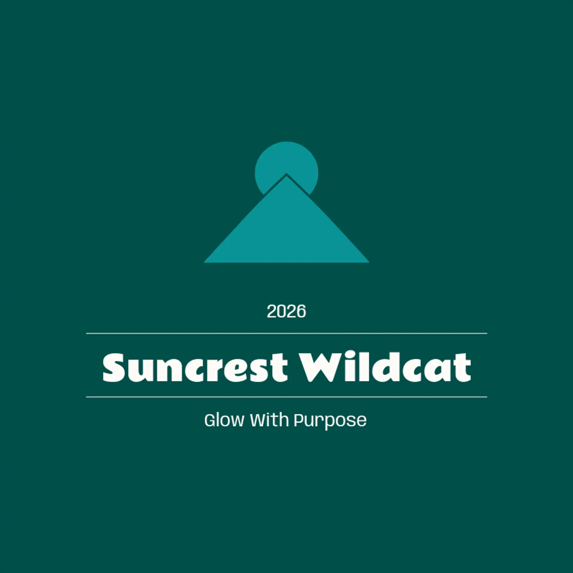 Suncrest Wildcat logo for wildcat