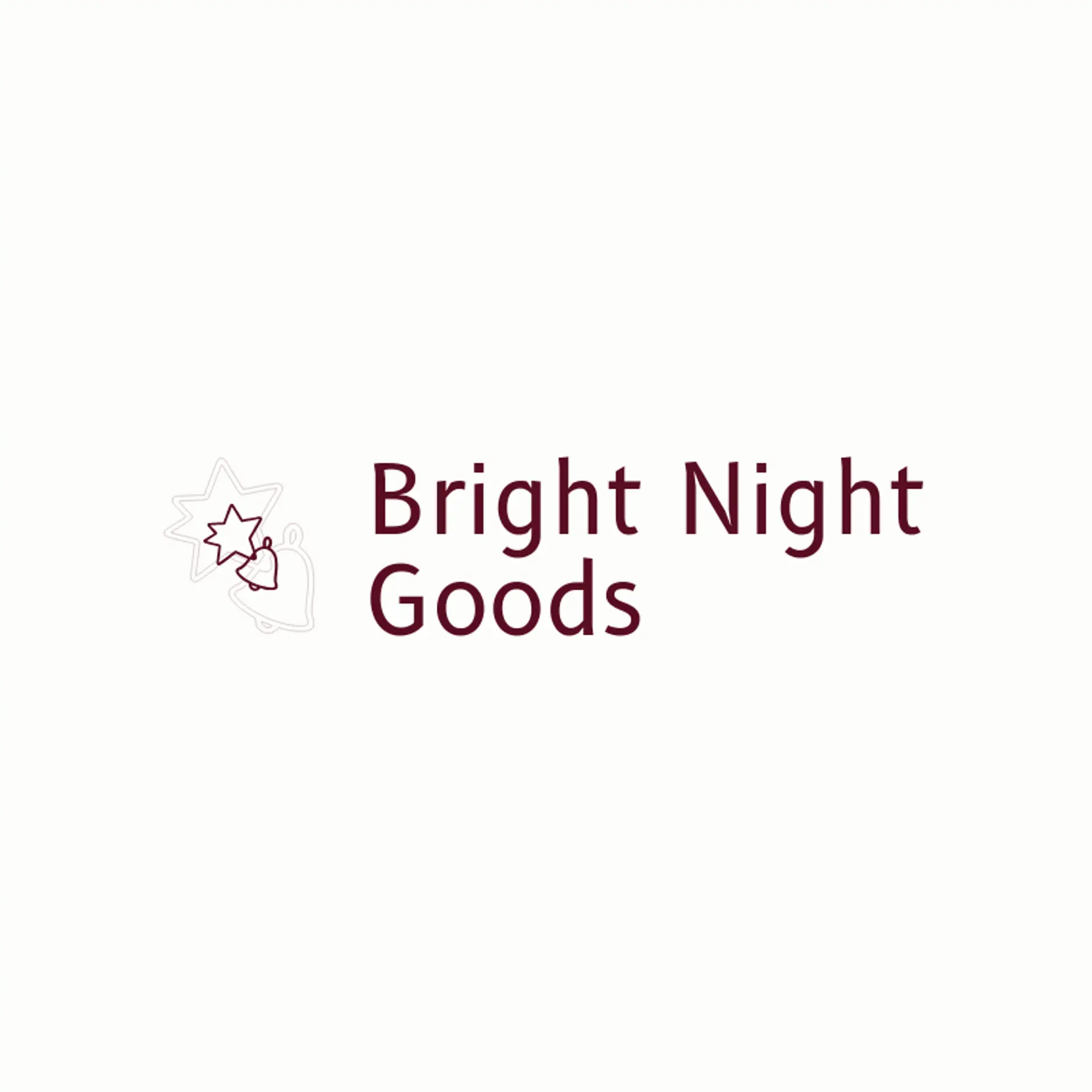 Bright Night Goods logo for christmas