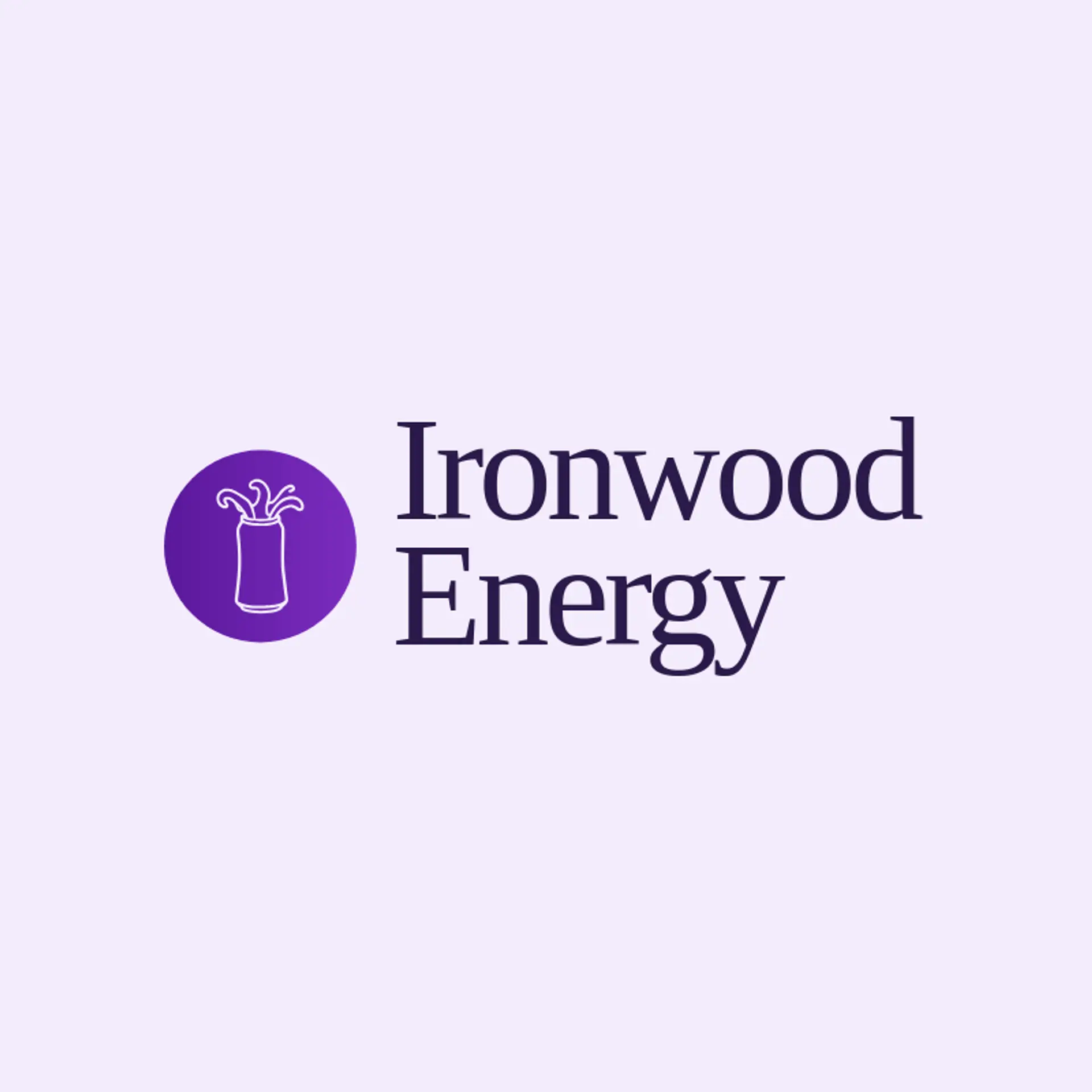 Ironwood Energy logo for energy drink