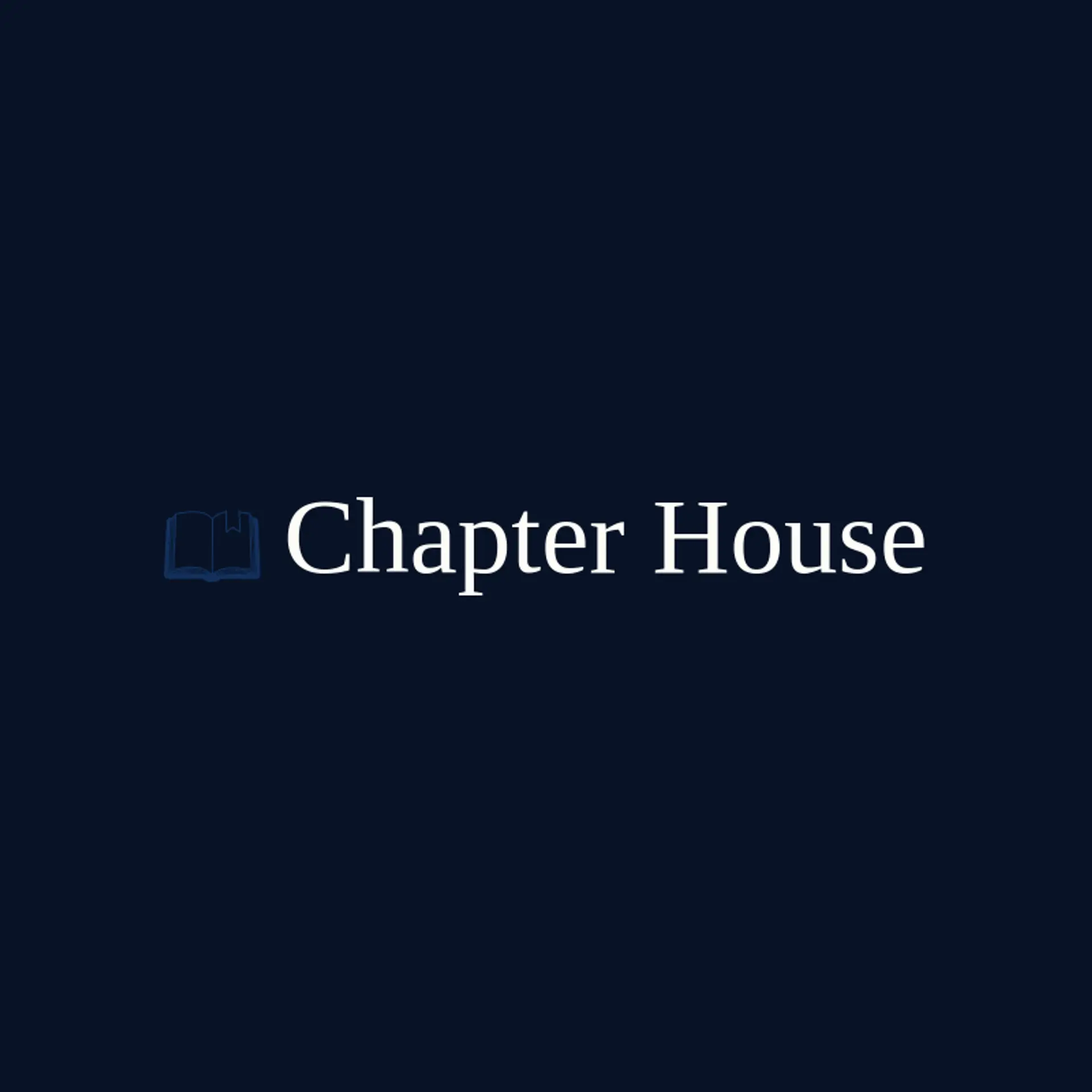 Chapter House logo for book club