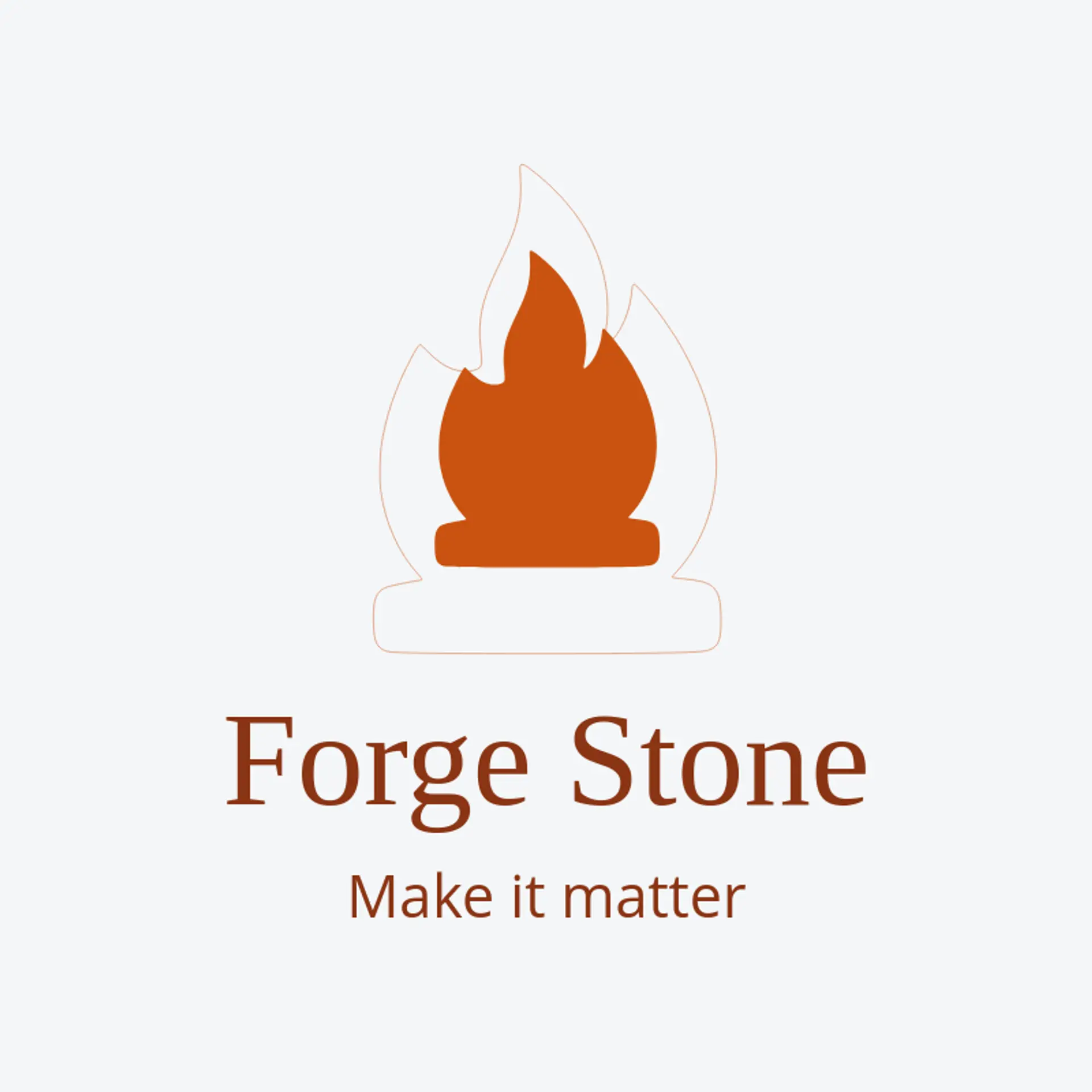 Forge Stone logo for stone