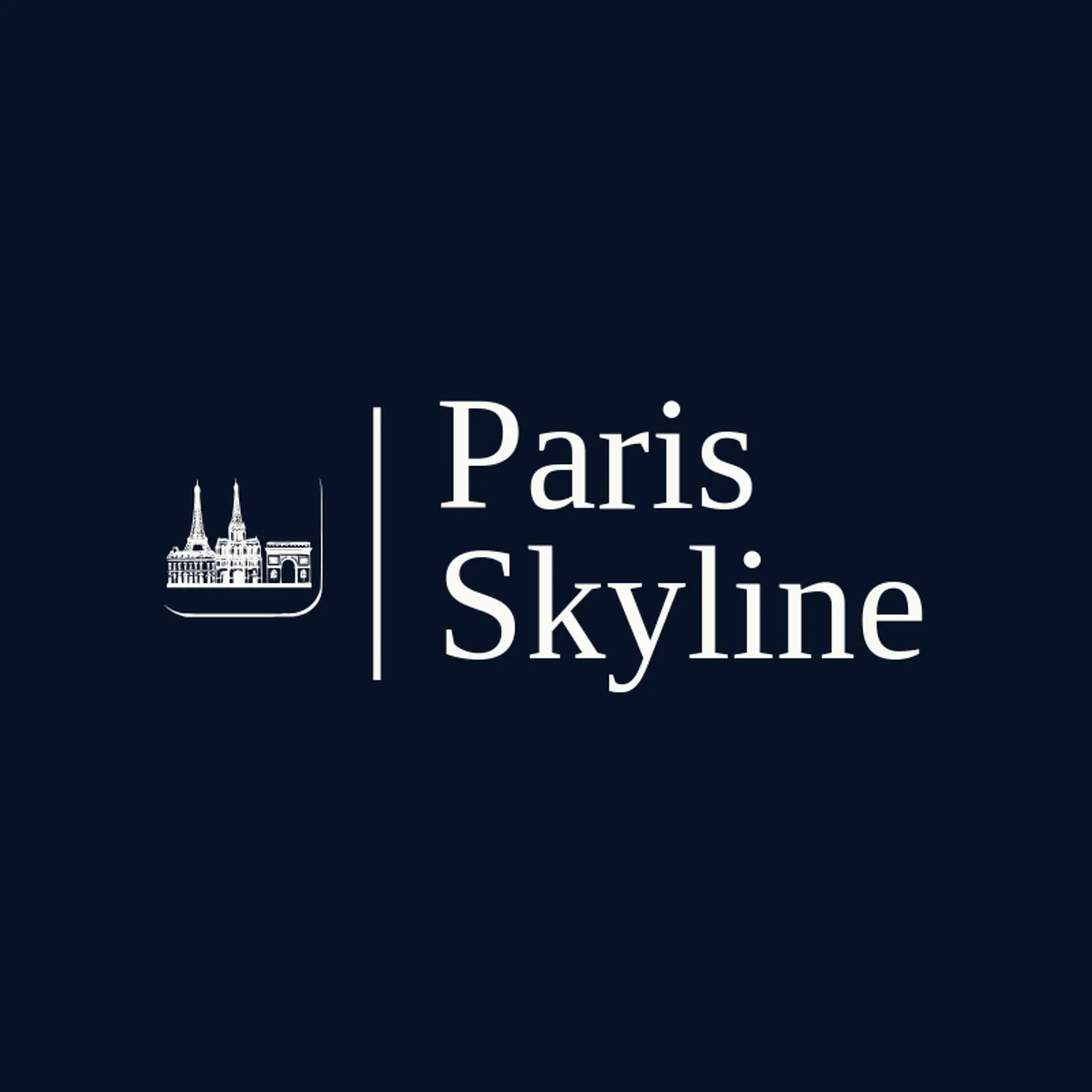 Paris Skyline logo for french