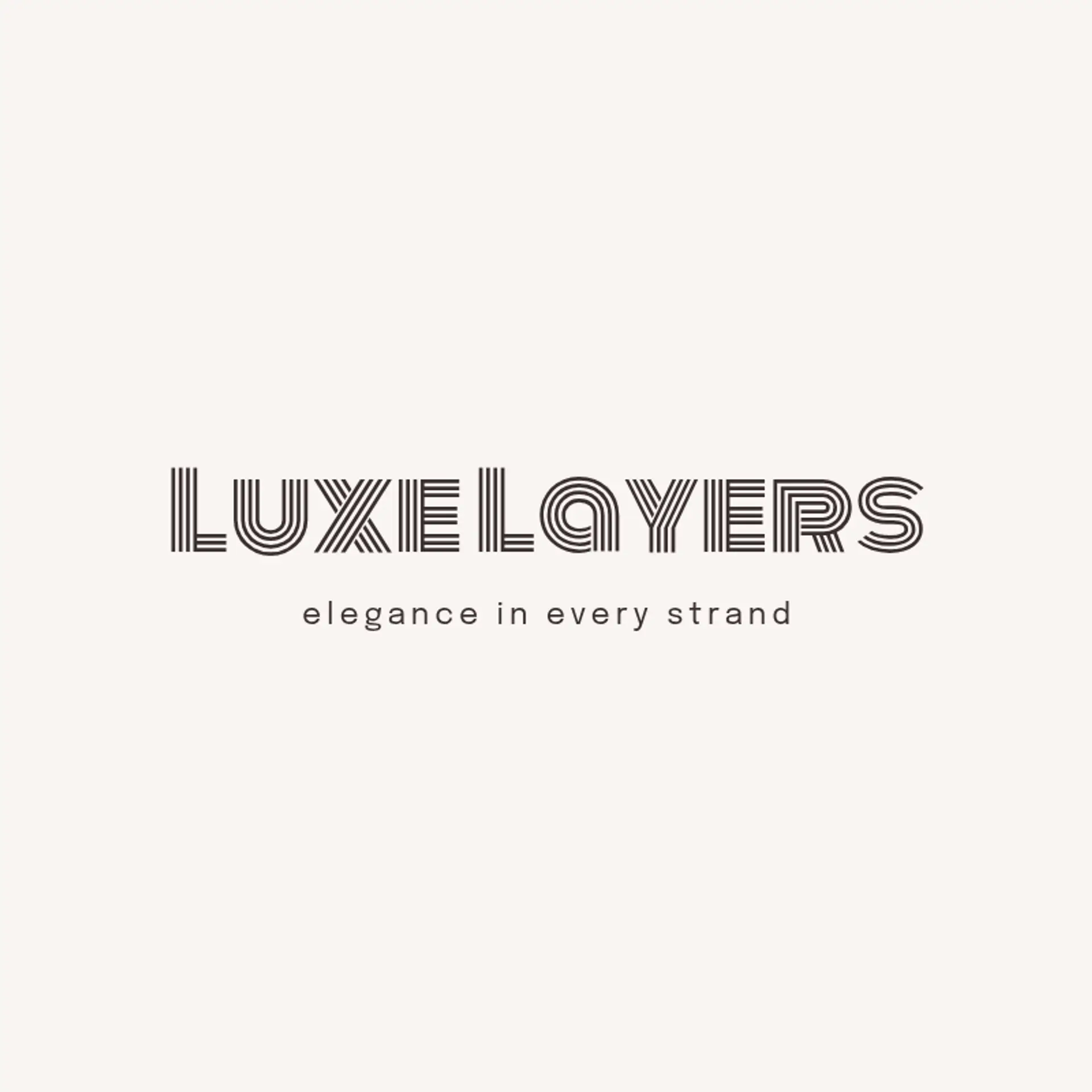 Luxe Layers logo for beauty salon