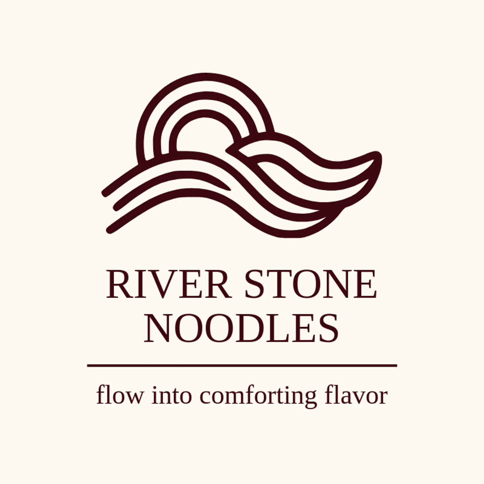 River Stone Noodles logo for chinese food