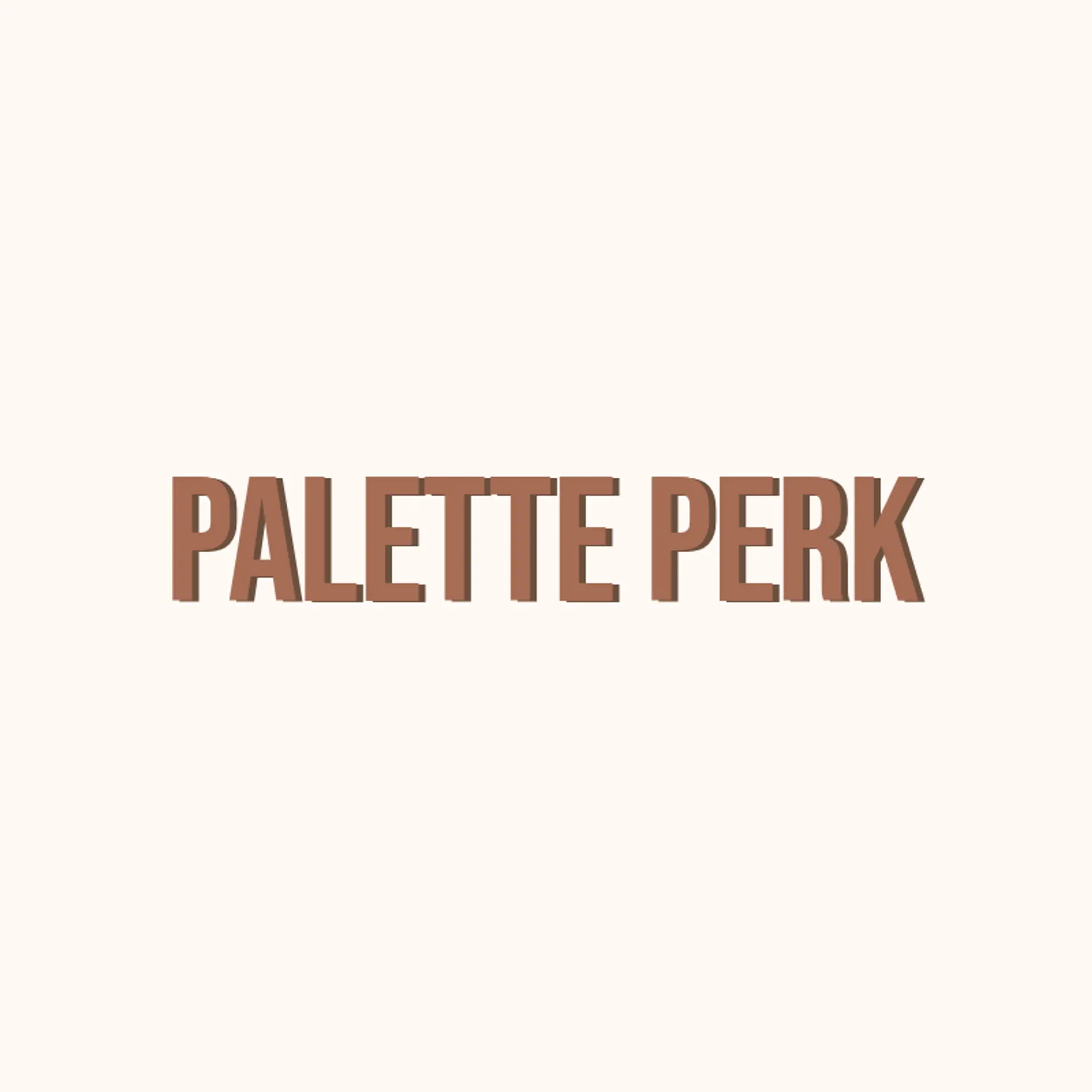 Palette Perk logo for creative cafe