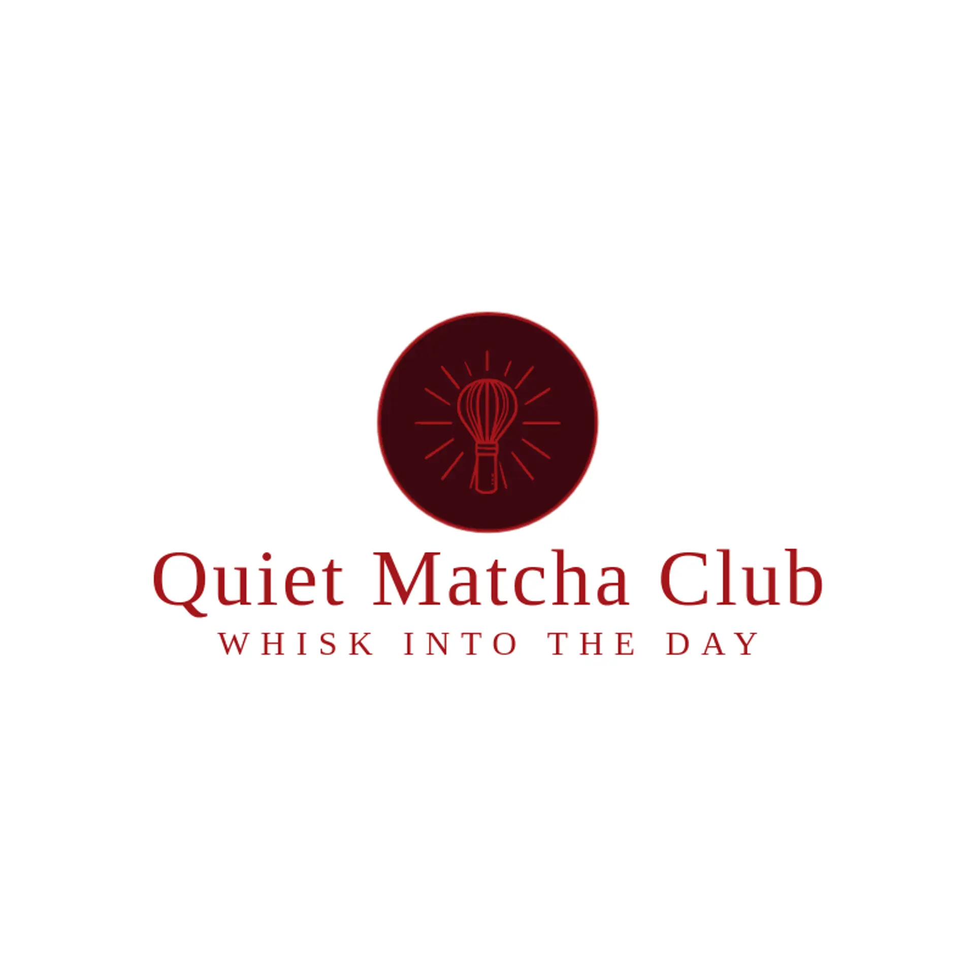 Quiet Matcha Club logo for matcha