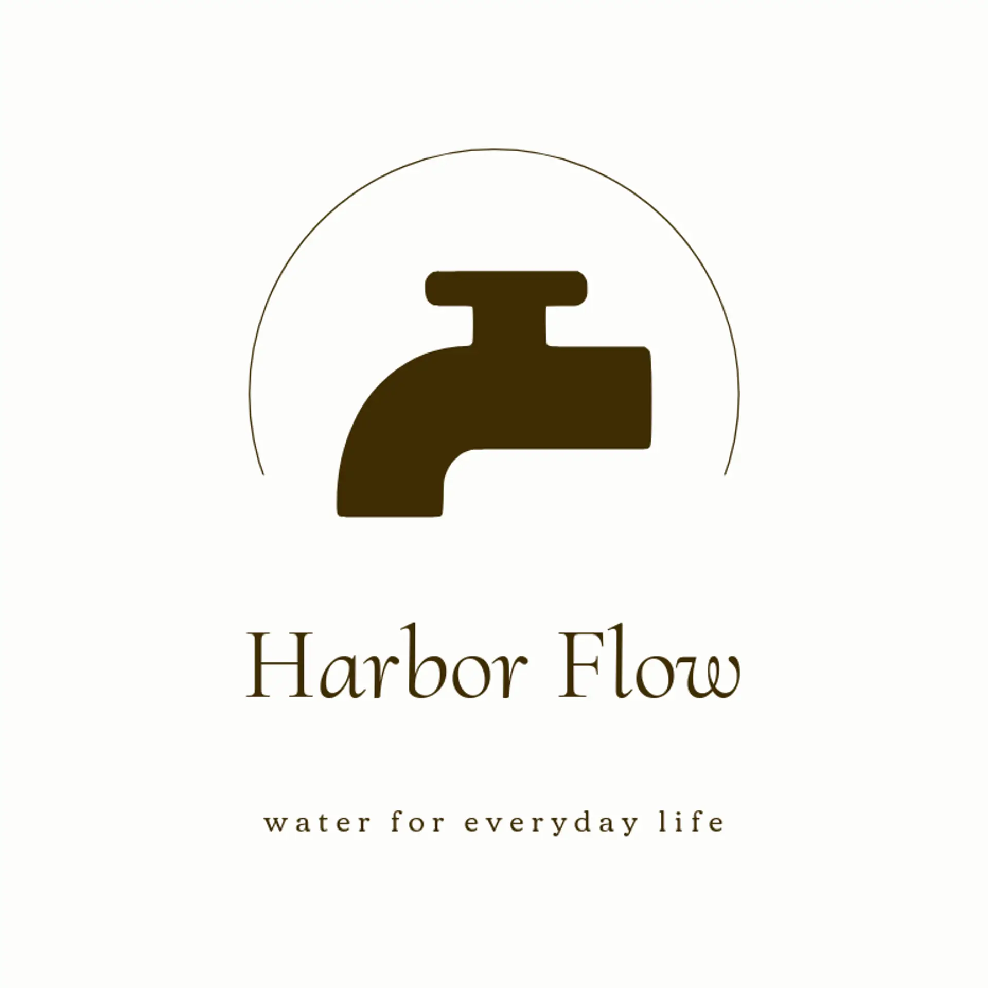 Harbor Flow logo for water