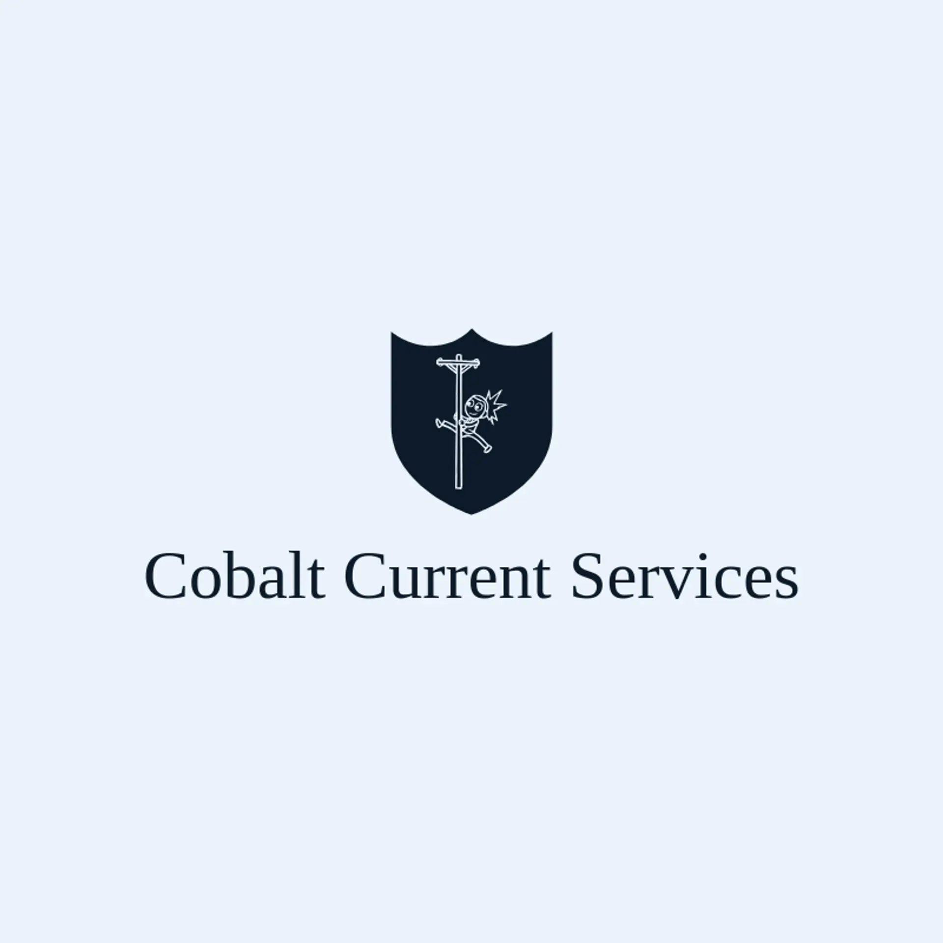 Cobalt Current Services logo for lineman