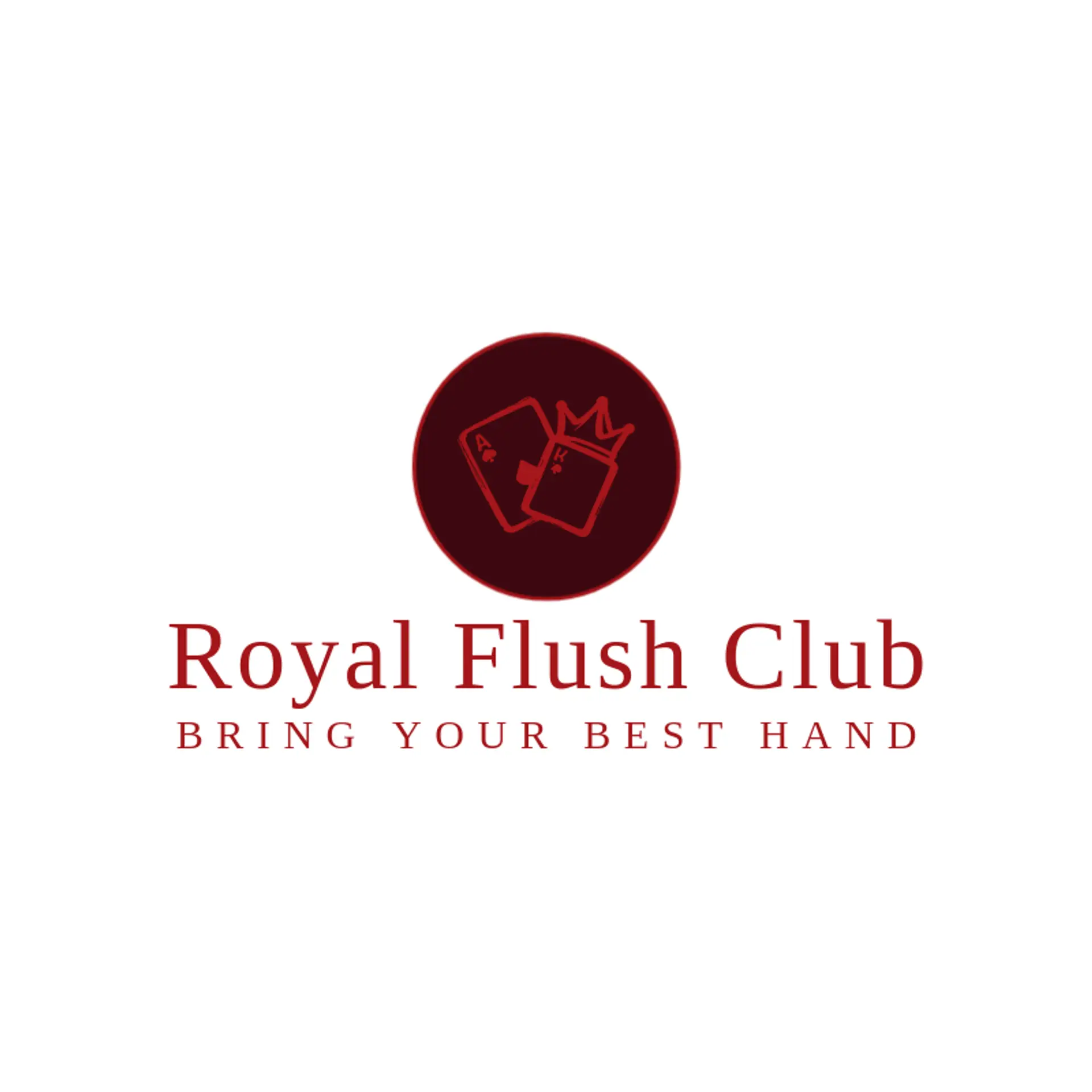 Royal Flush Club logo for playing cards