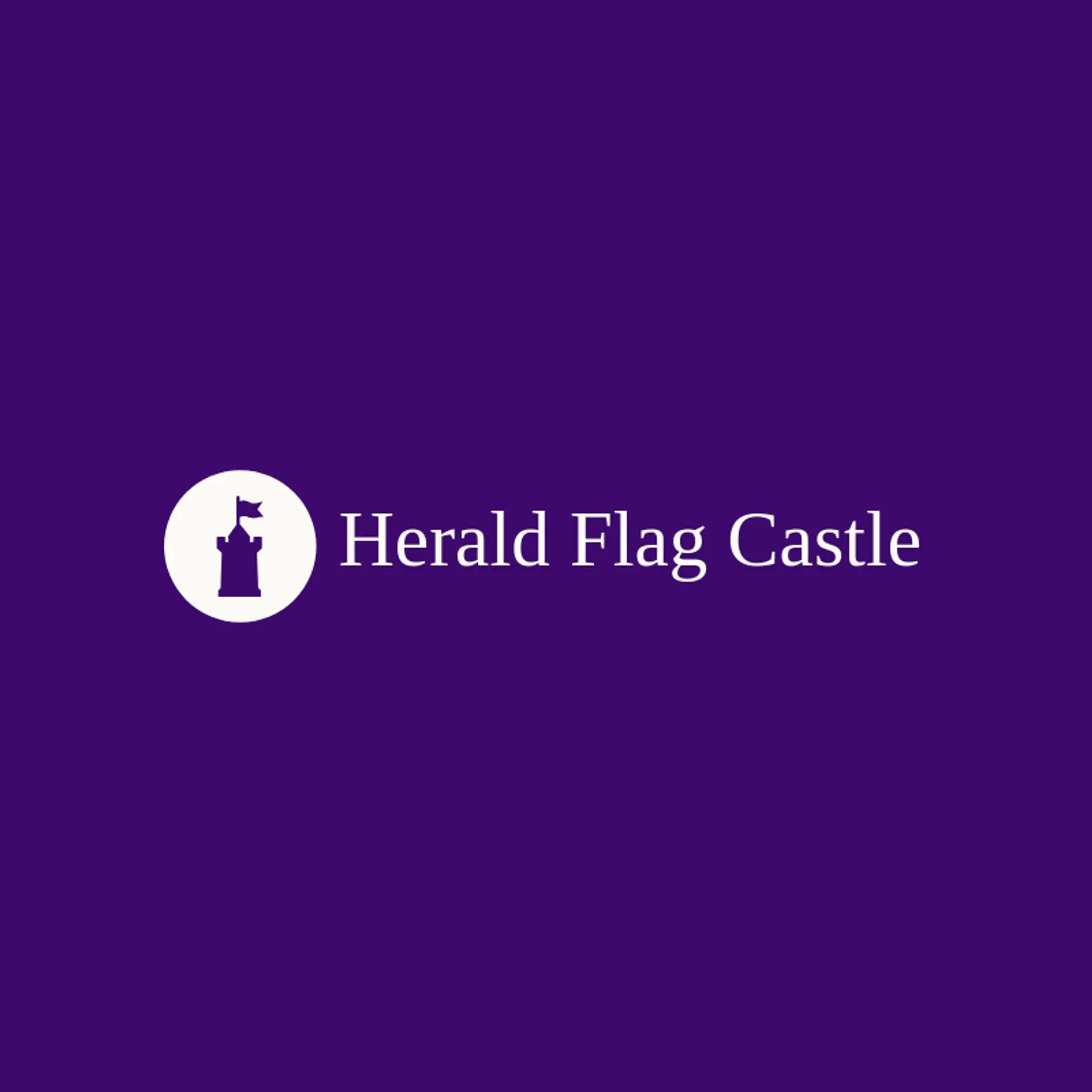 Herald Flag Castle logo for castle