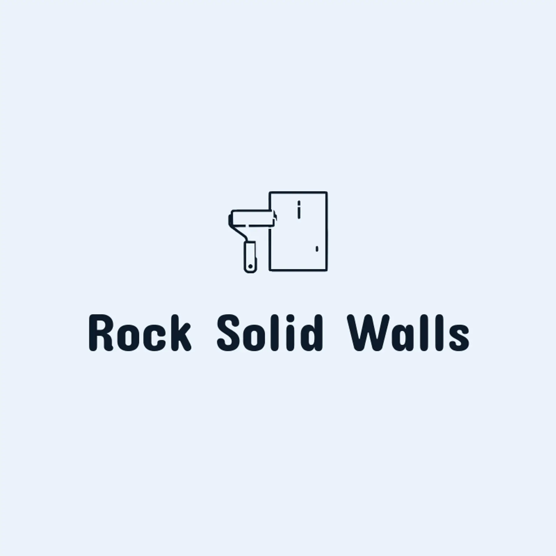 Rock Solid Walls logo for drywall