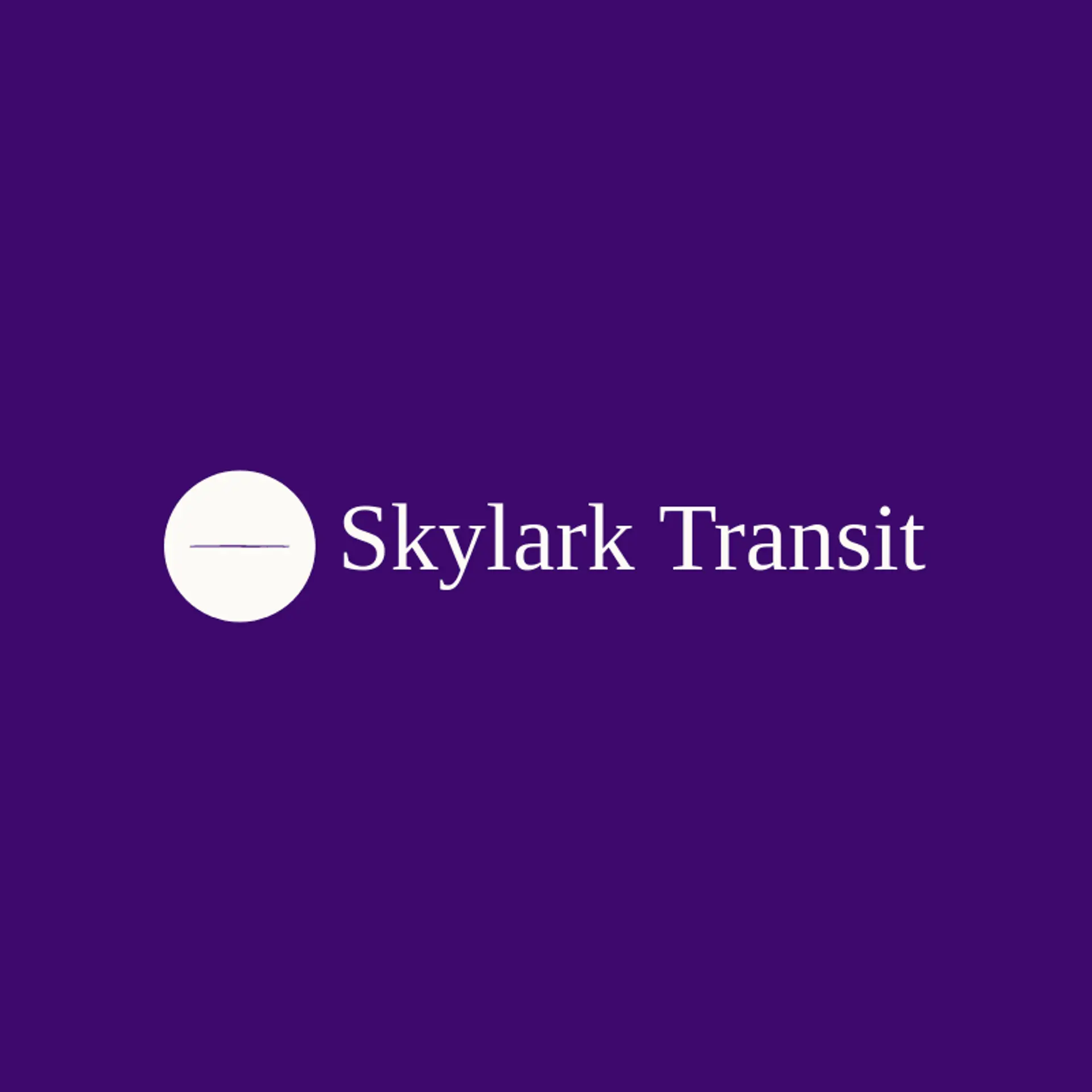 Skylark Transit logo for dash