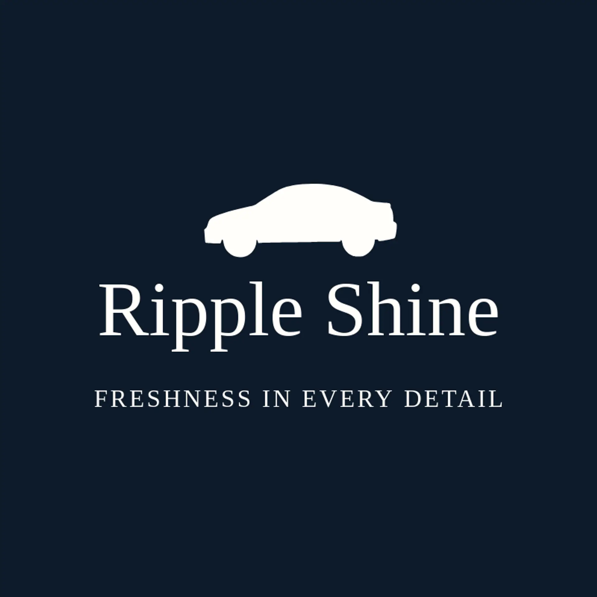 Ripple Shine logo for mobile detailing