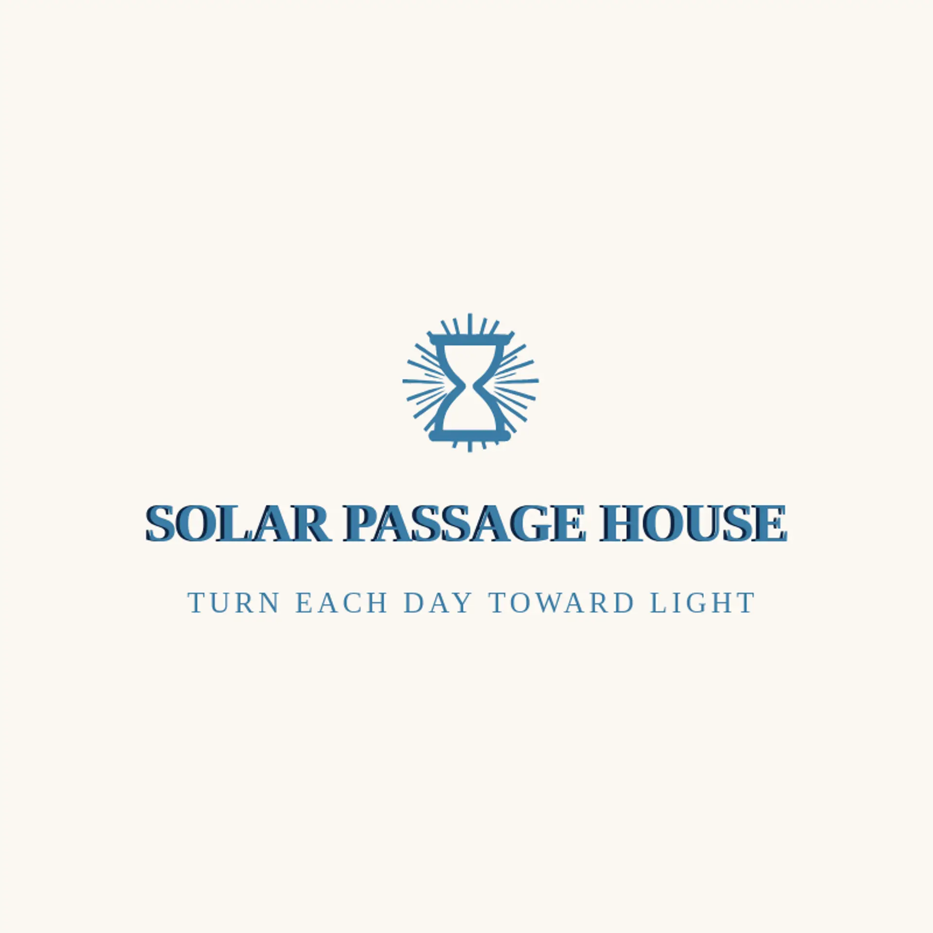 Solar Passage House logo for hourglass