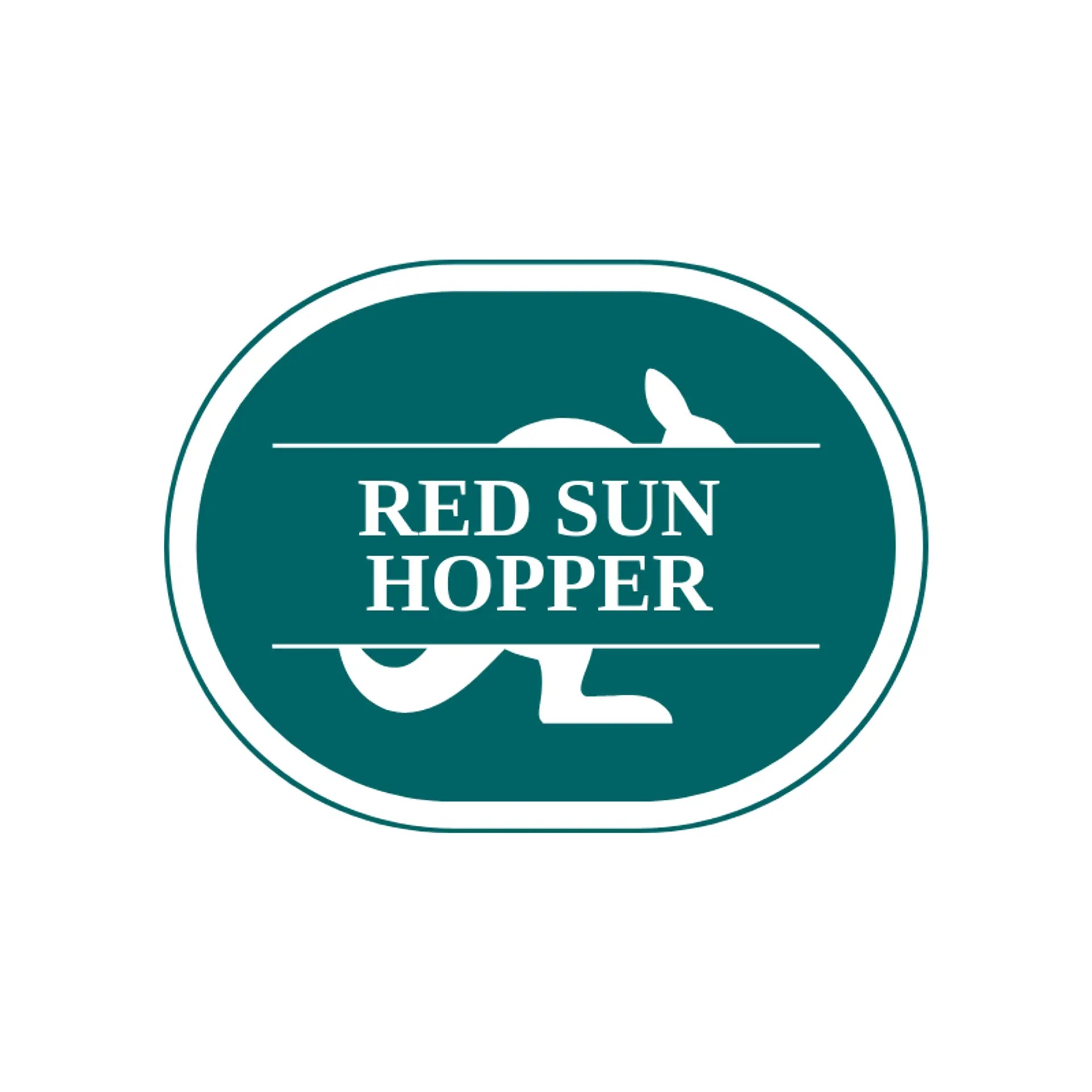 Red Sun Hopper logo for kangaroo