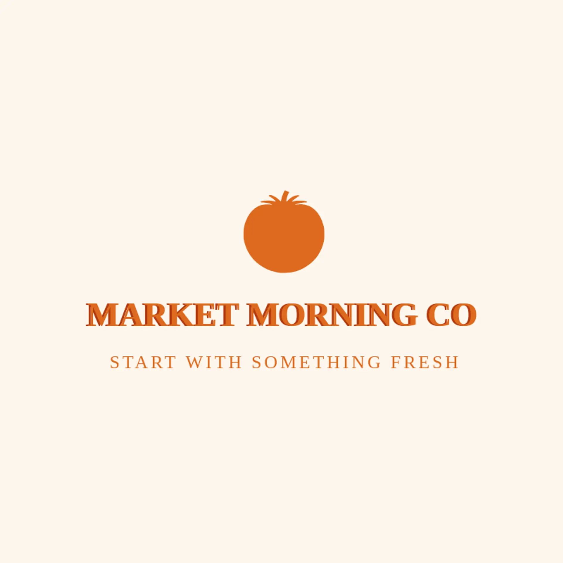 Market Morning Co logo for tomato